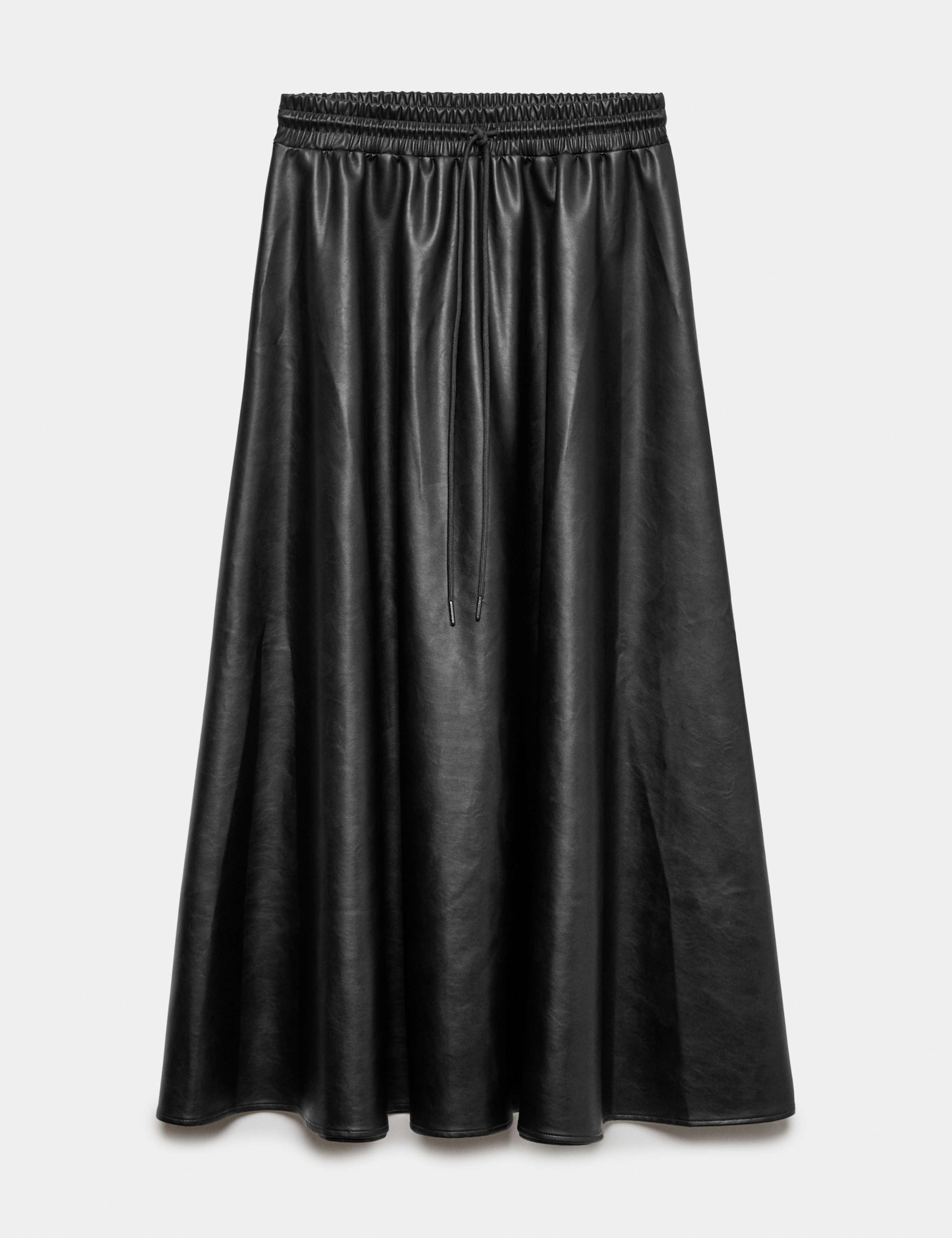 Leather Look Midi Circle Skirt 2 of 5