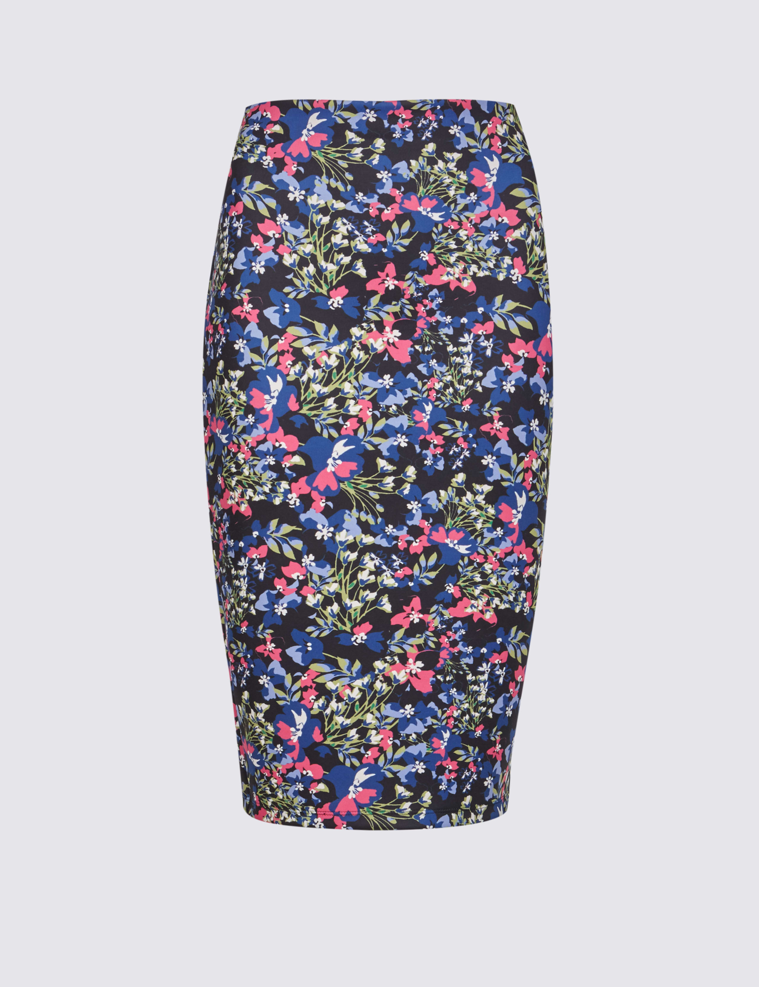 Floral Print Pencil Skirt M&S Collection M&S IE