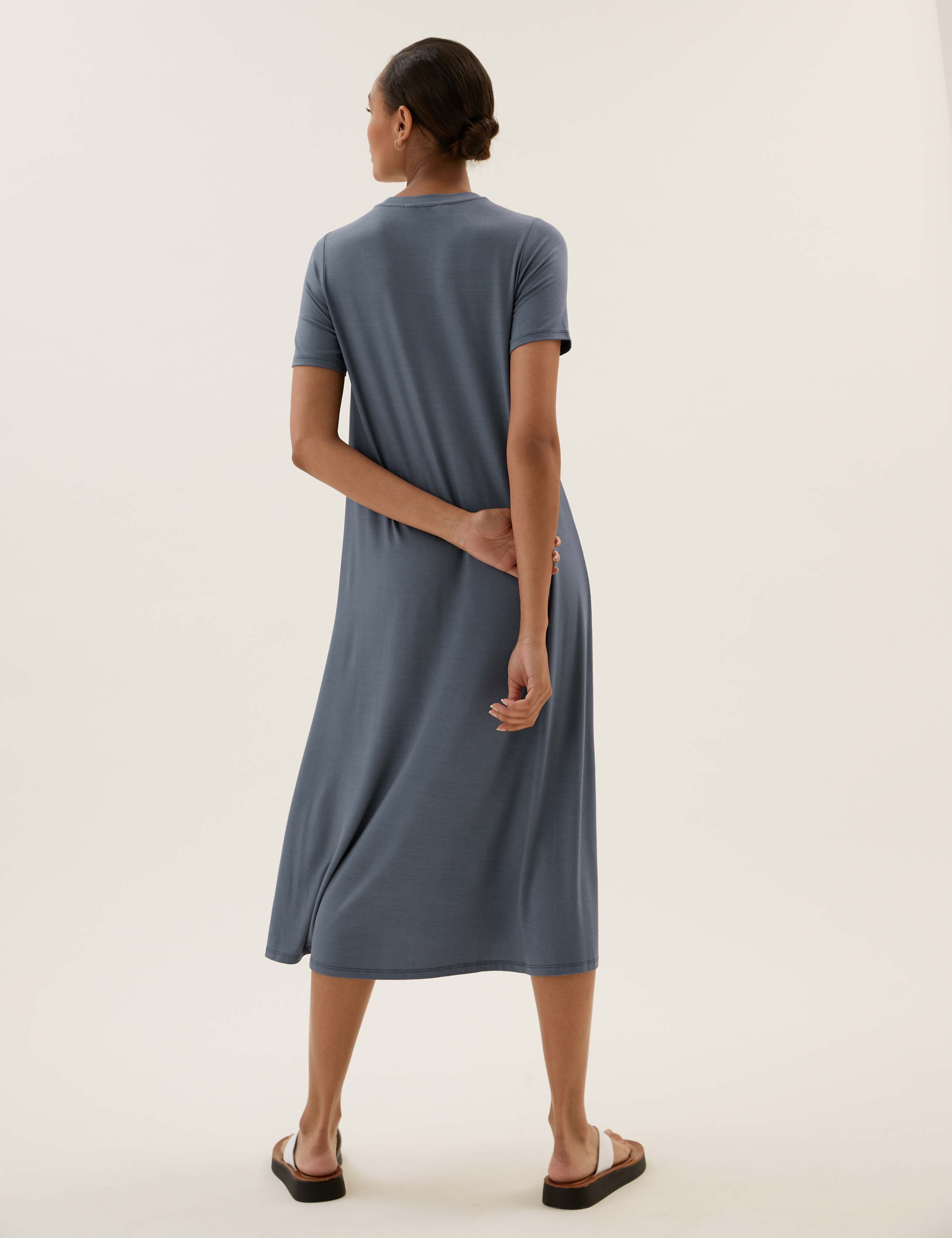 Modal Rich Midi T-Shirt Dress 3 of 5