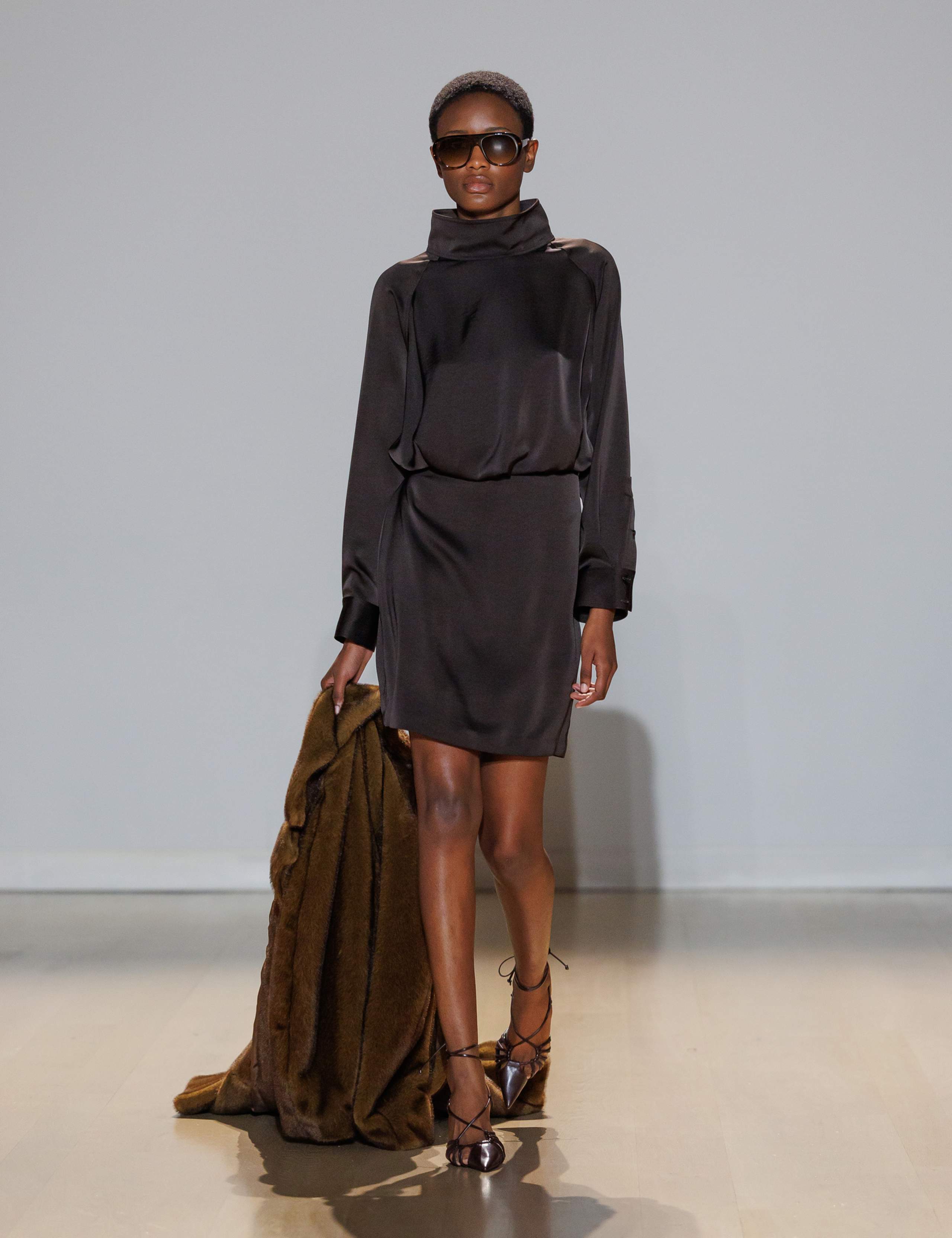 Funnel Neck Mini Dress 1 of 6