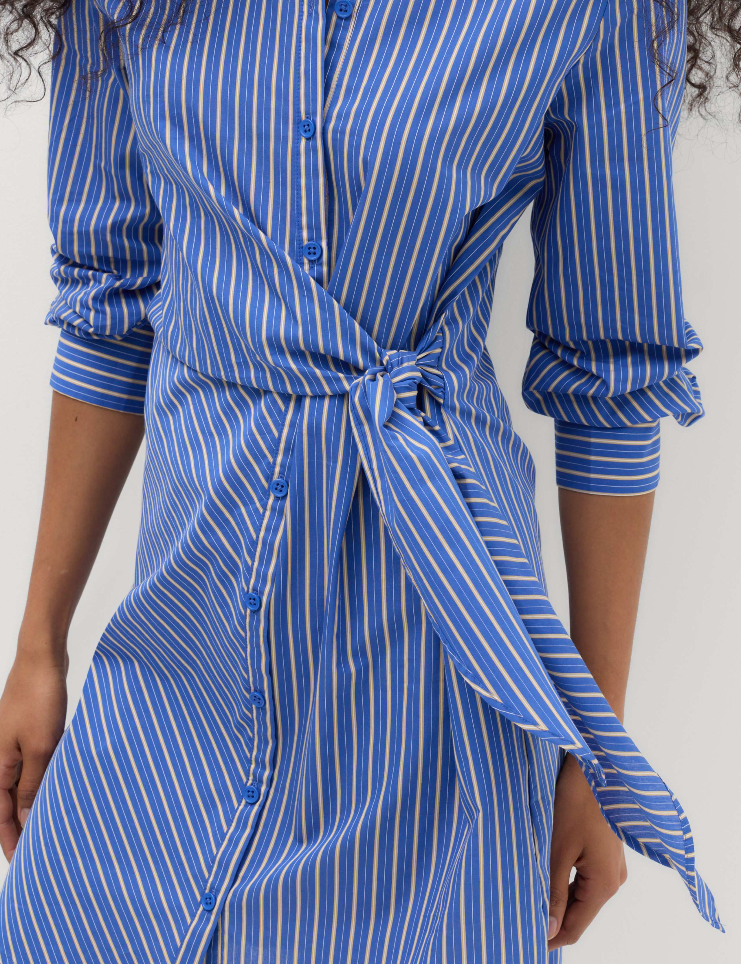 Cotton Rich Striped Mini Shirt Dress 5 of 7