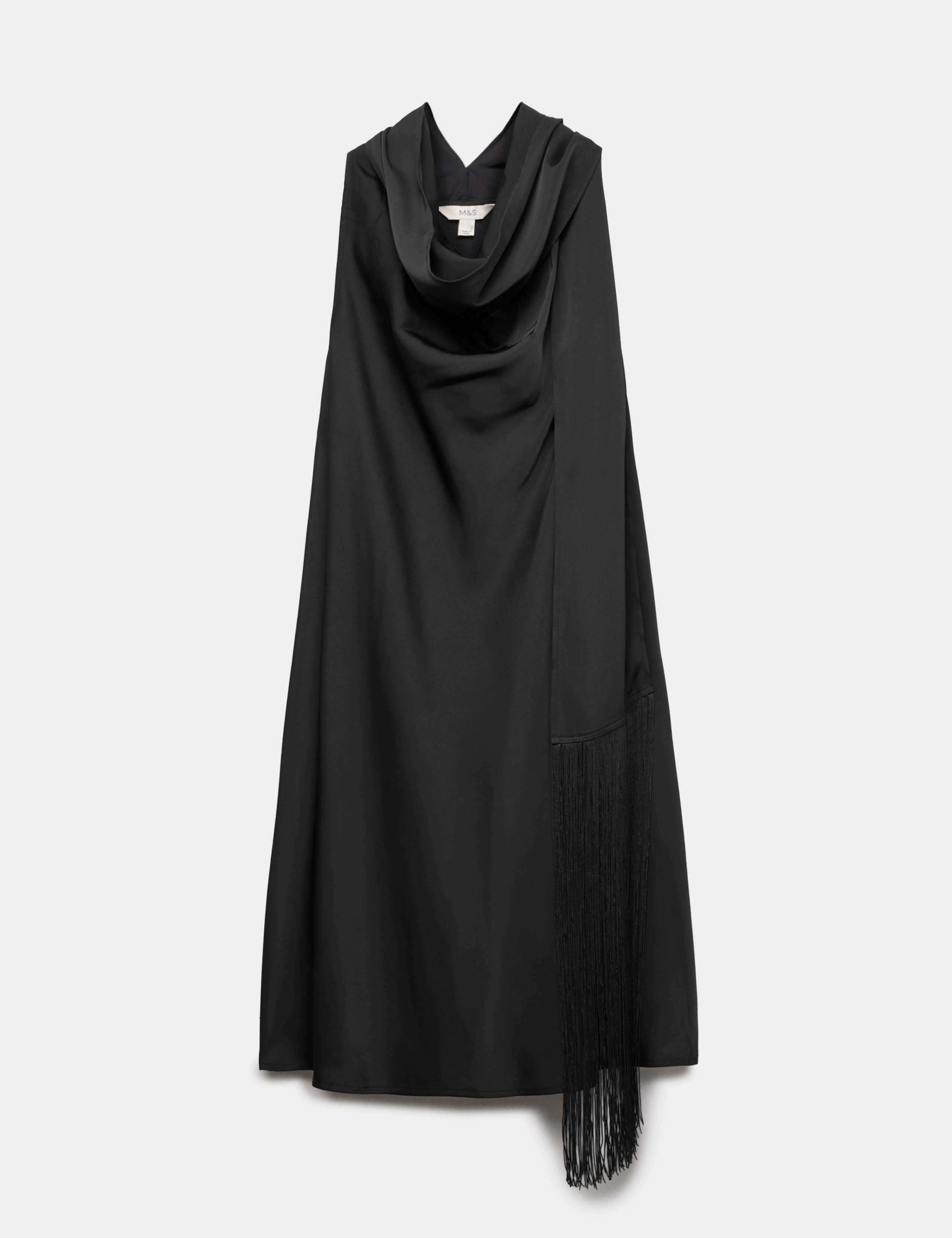 Satin Scarf Detail Mini Shift Dress 1 of 1