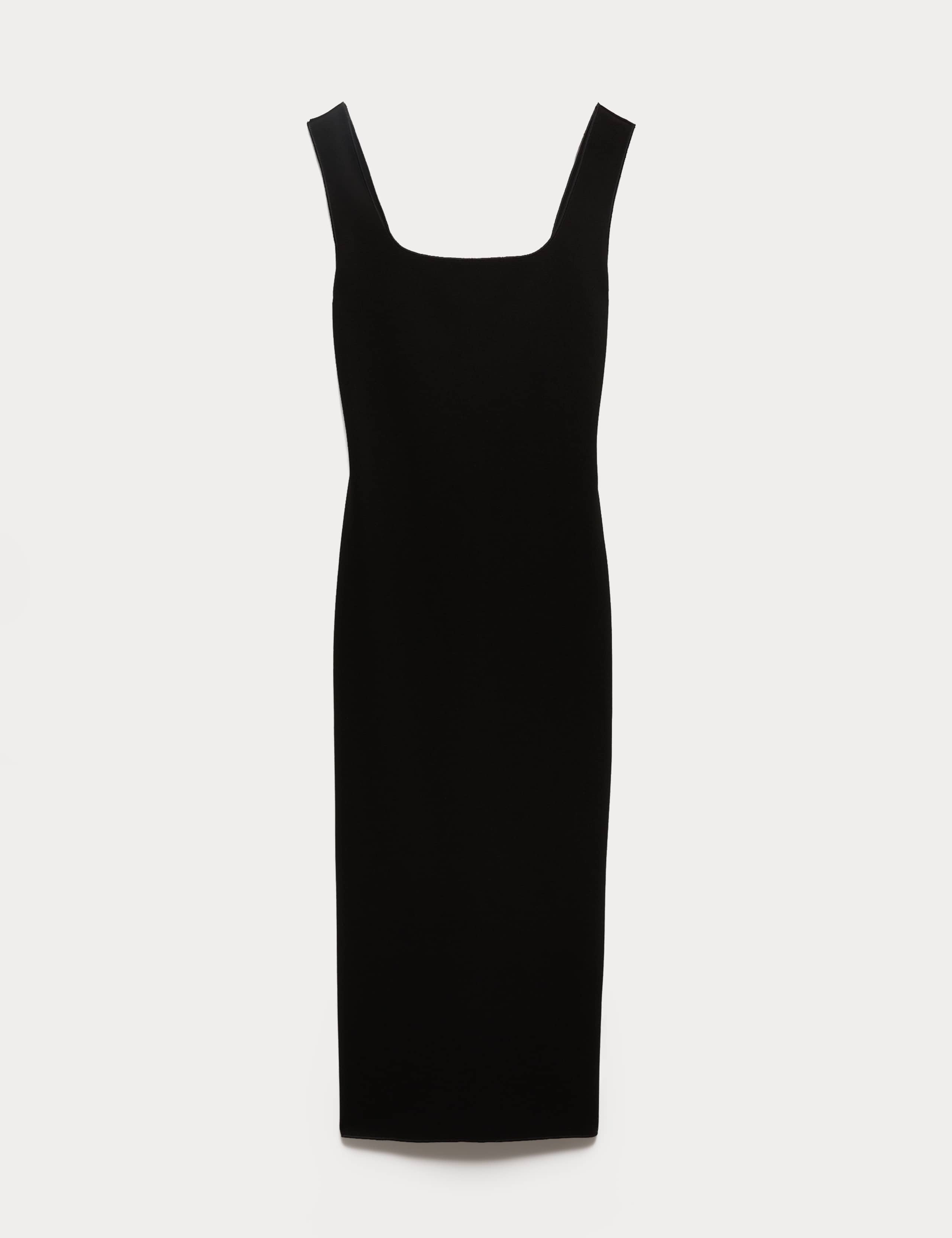 Jersey Square Neck Midi Bodycon Dress 2 of 5