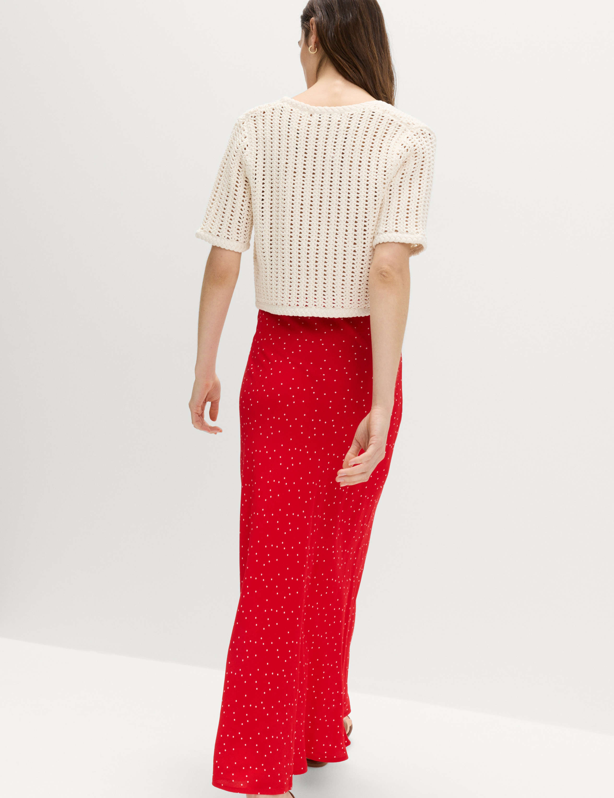 Printed Midi Slip Skirt 3 of 4