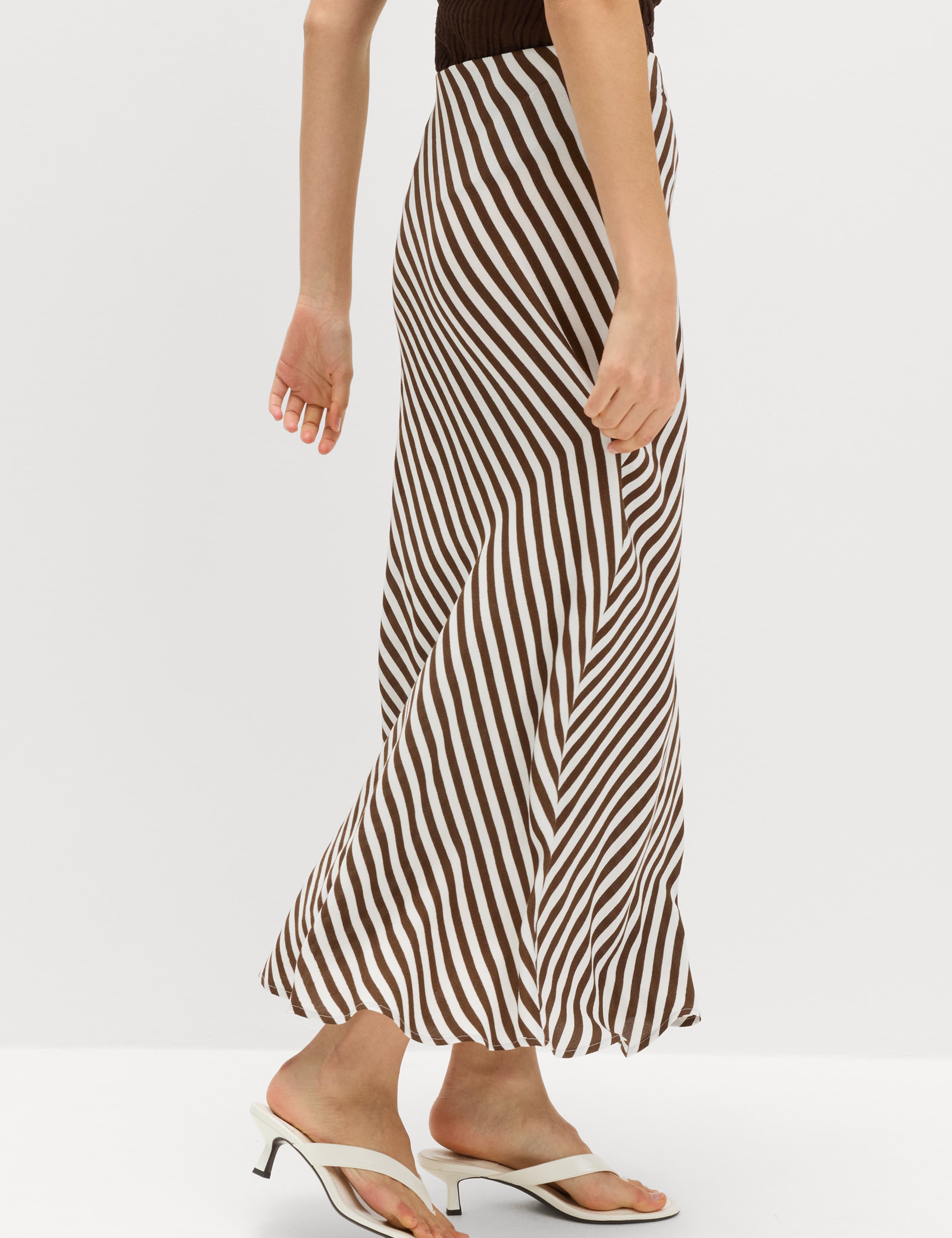 Printed Midi Slip Skirt 3 of 5