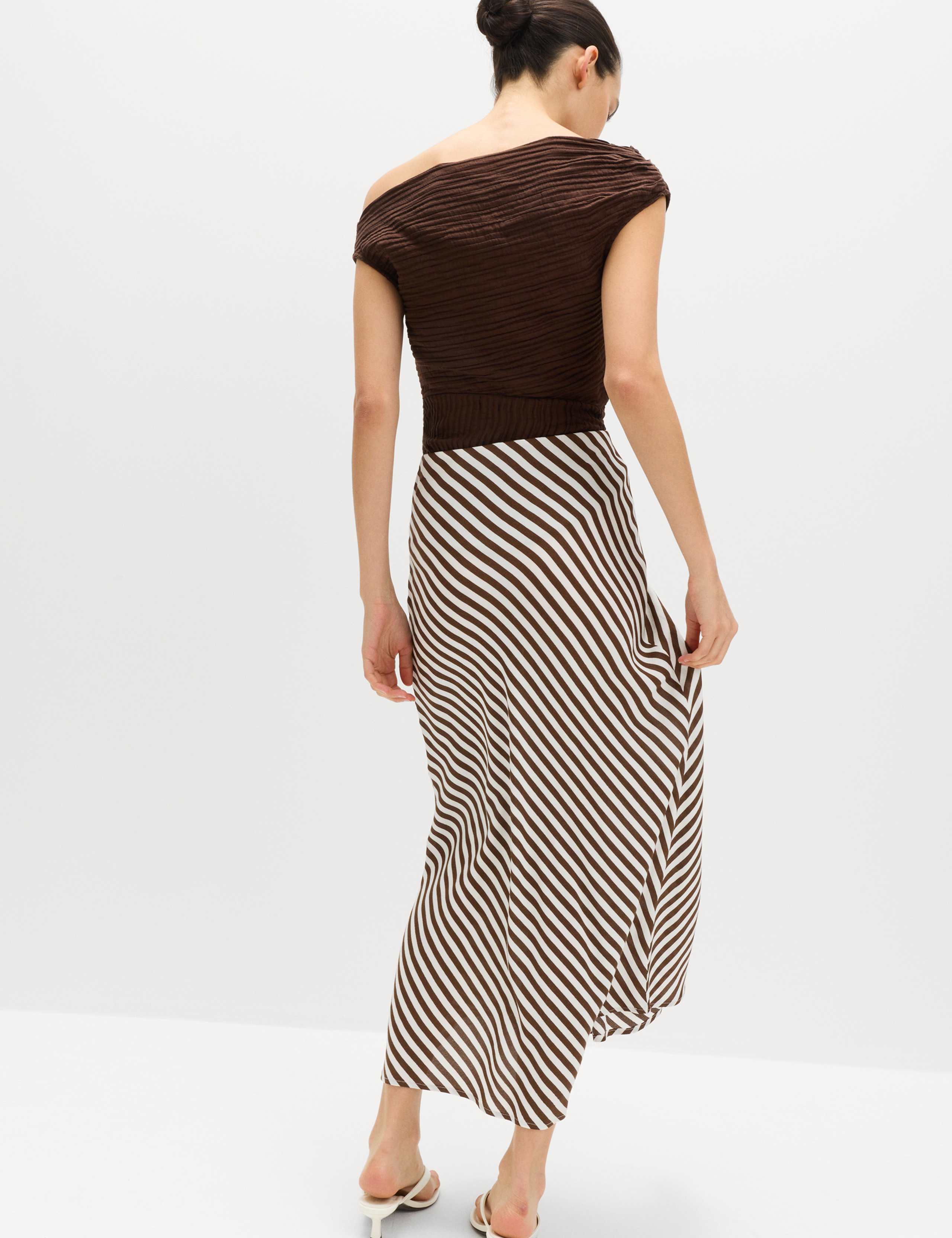 Printed Midi Slip Skirt 5 of 5
