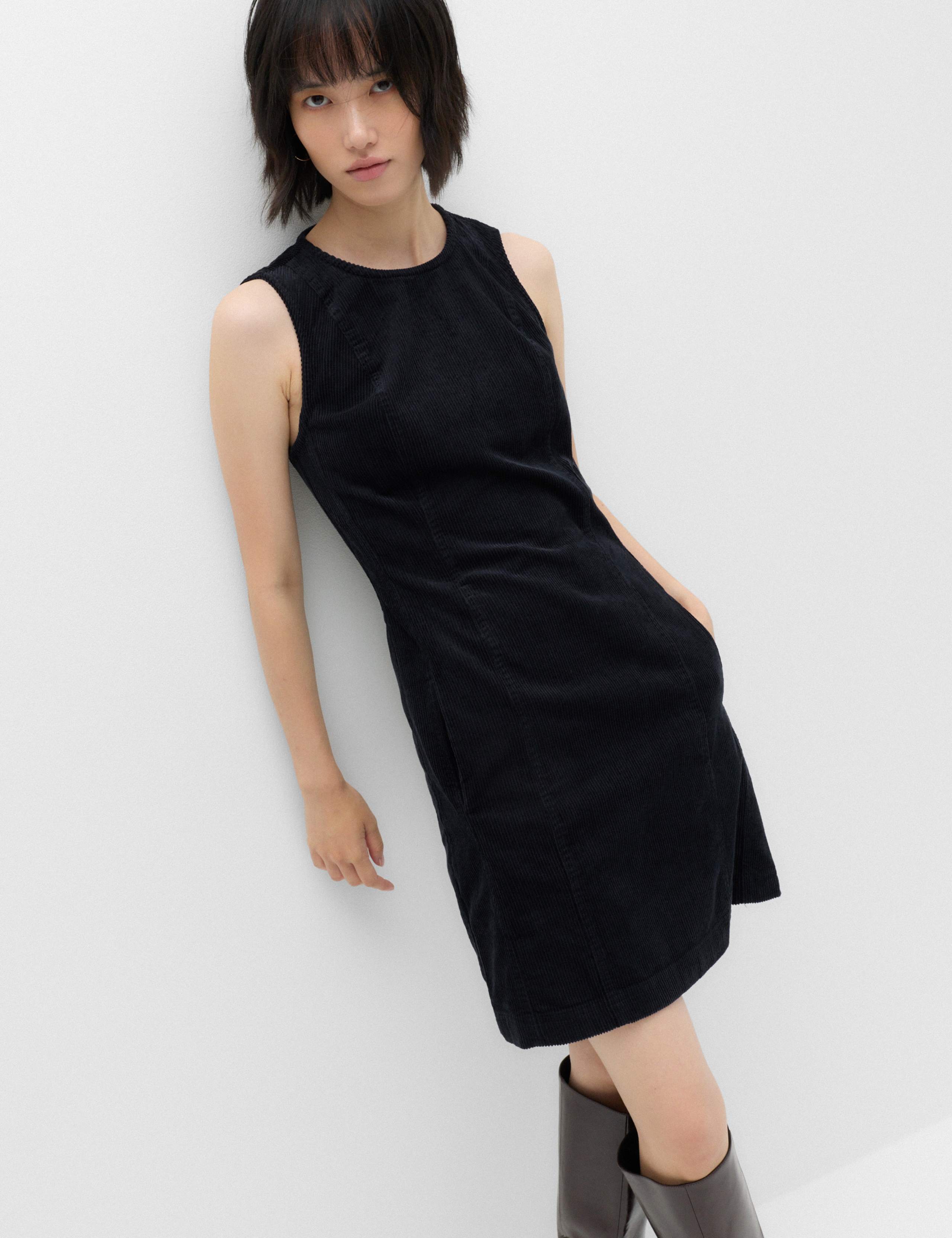 Cord Mini Shift Dress 1 of 7