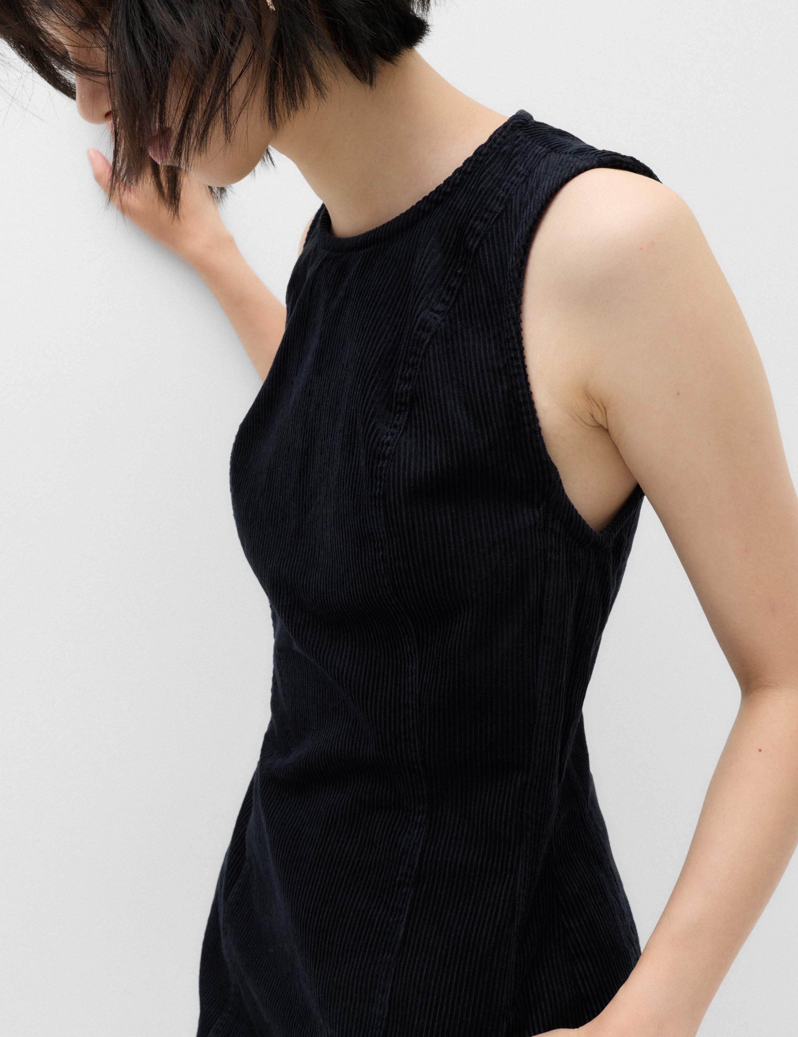 Cord Mini Shift Dress 3 of 7