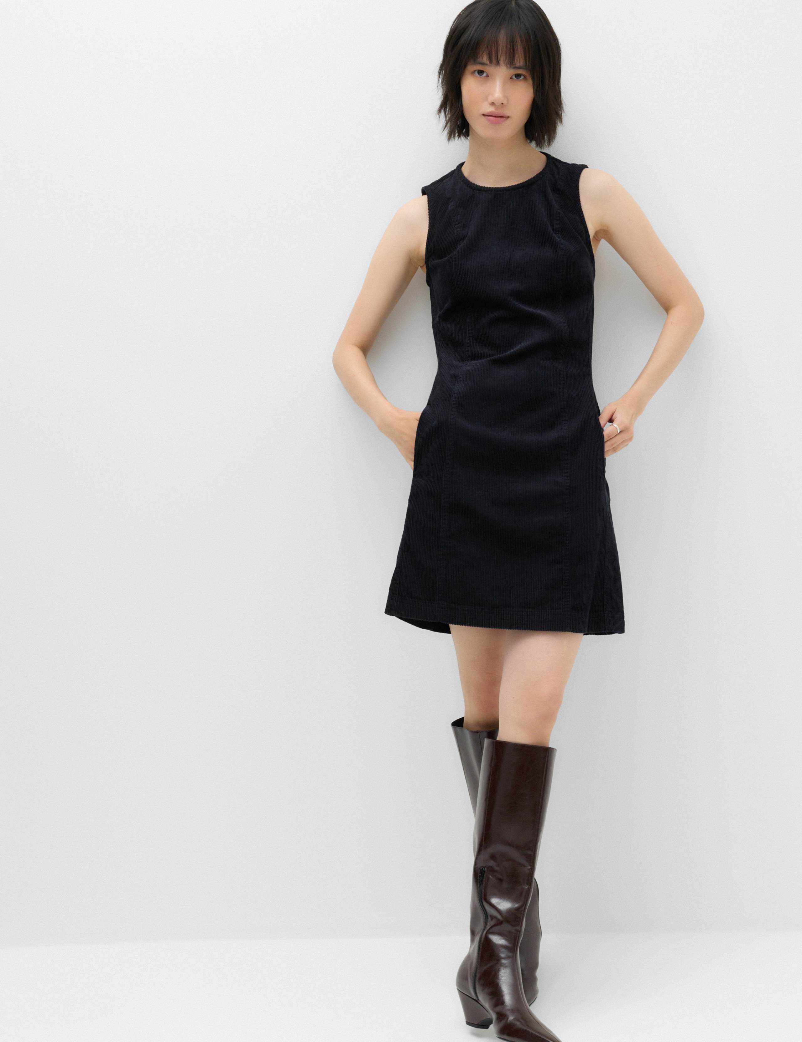 Cord Mini Shift Dress 5 of 7