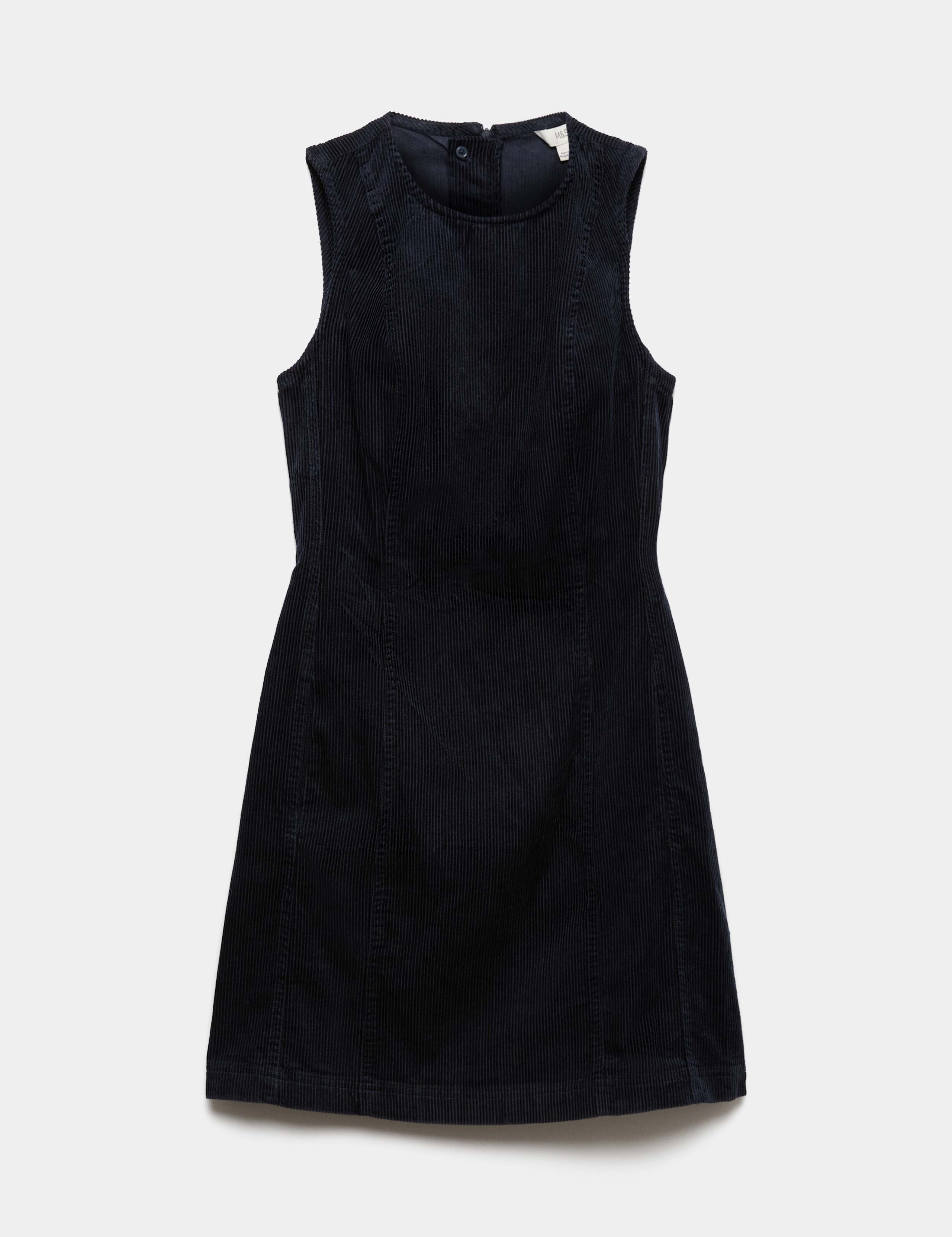 Cord Mini Shift Dress 2 of 7