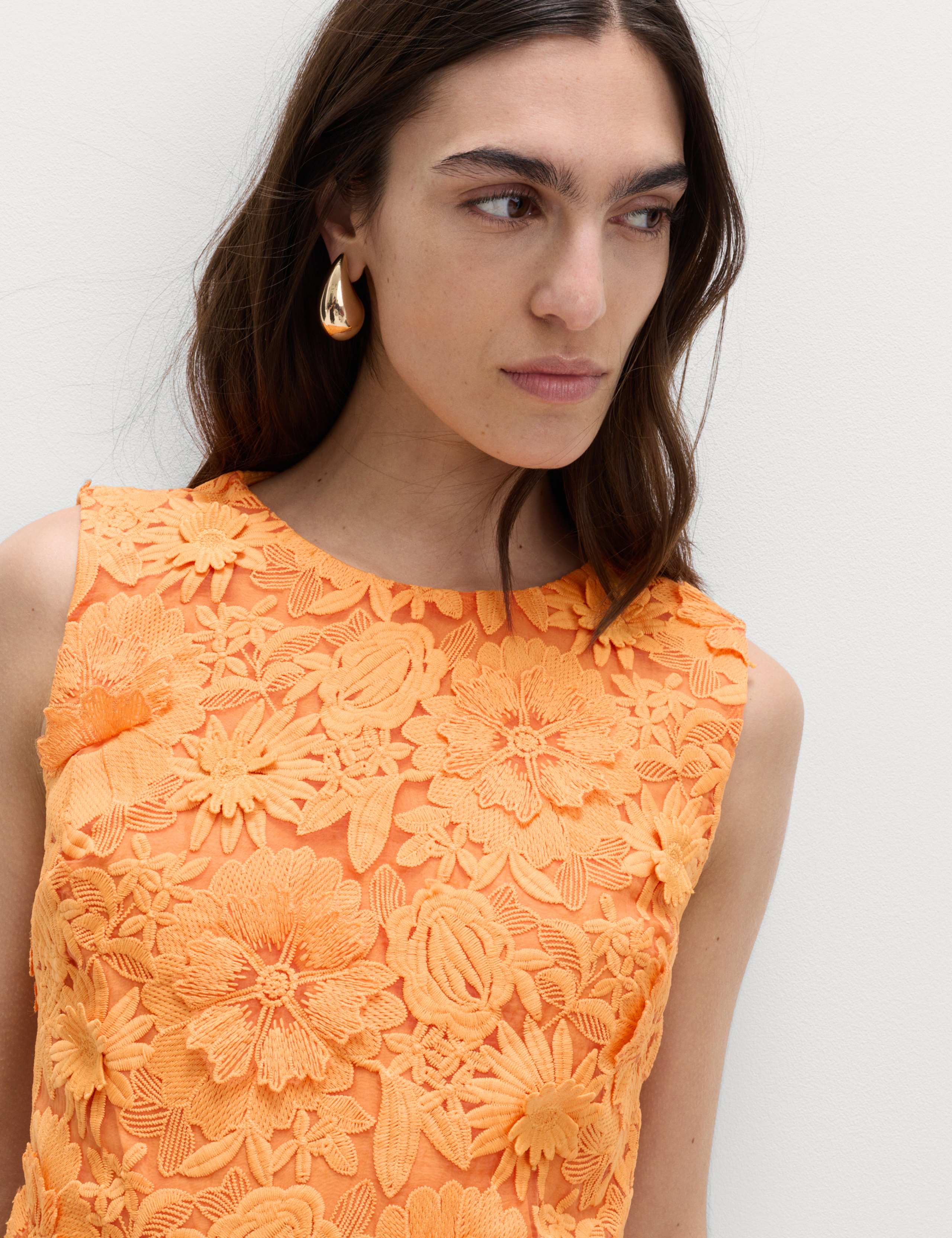 Floral Appliqué Mini Bodycon Dress 4 of 5