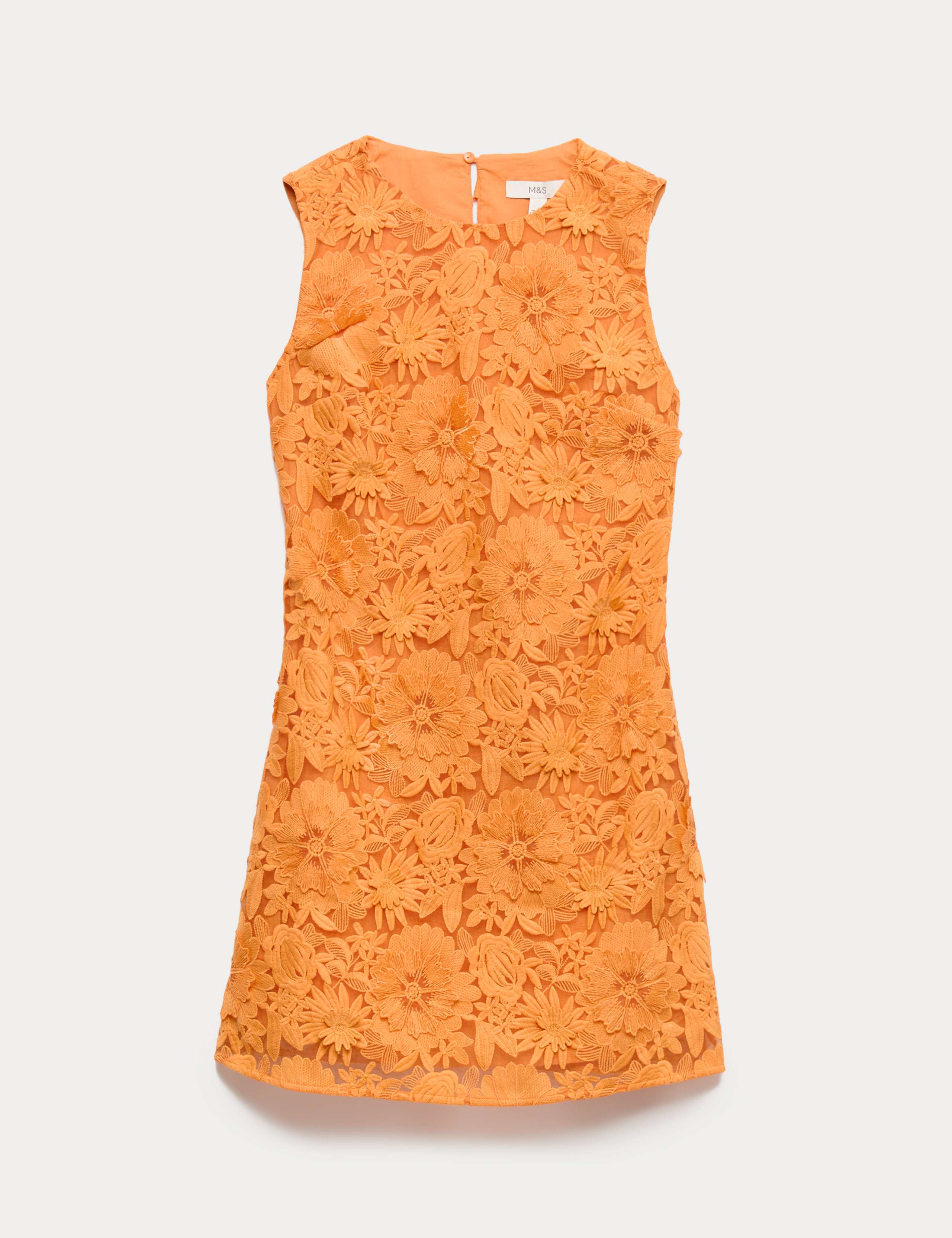Floral Appliqué Mini Bodycon Dress 2 of 5
