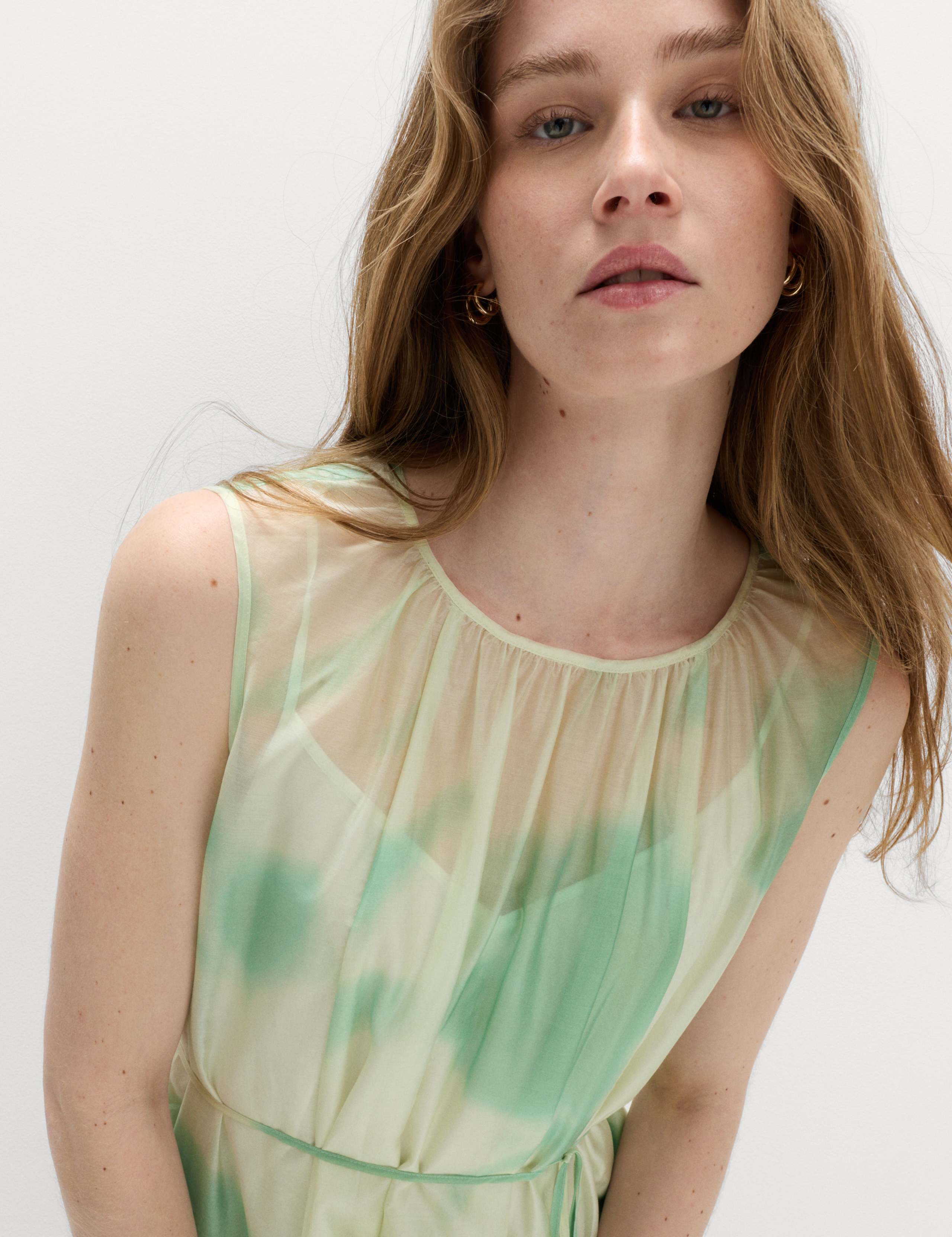 Floral Tie Detail Midi Tiered Dress 4 of 7