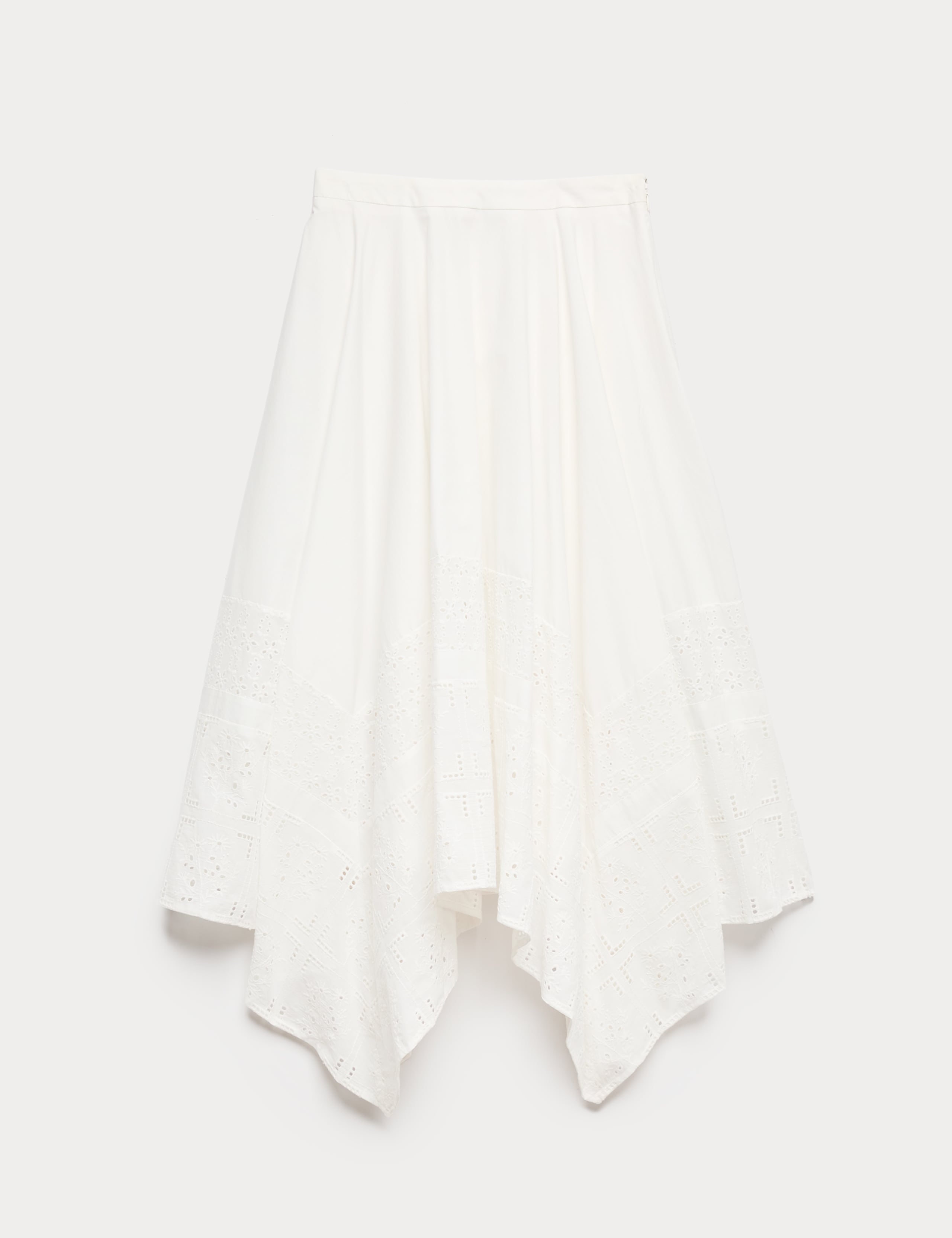 Pure Cotton Cutwork Detail Midaxi Skirt 2 of 6