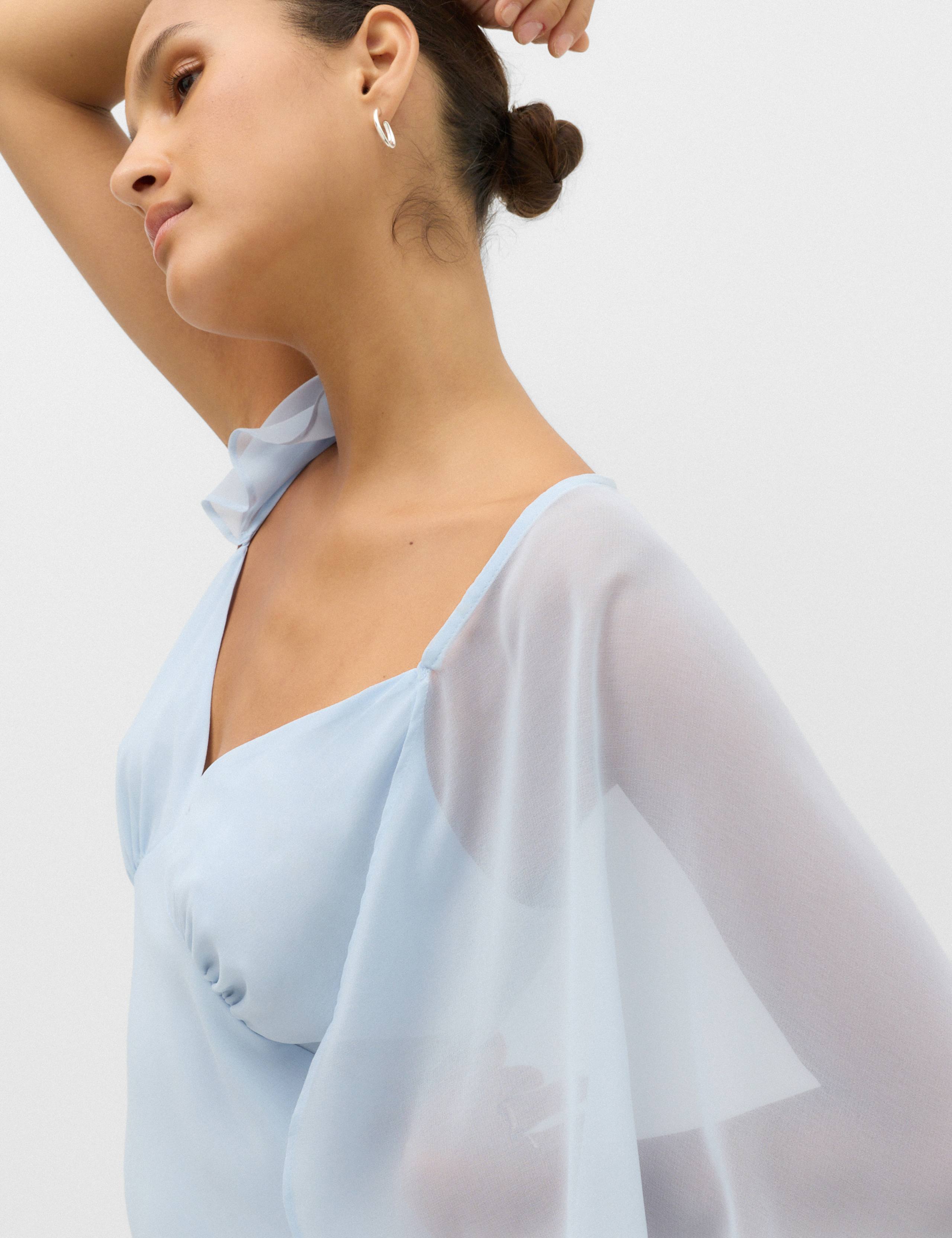 Cape V-Neck Maxi Dress 3 of 6