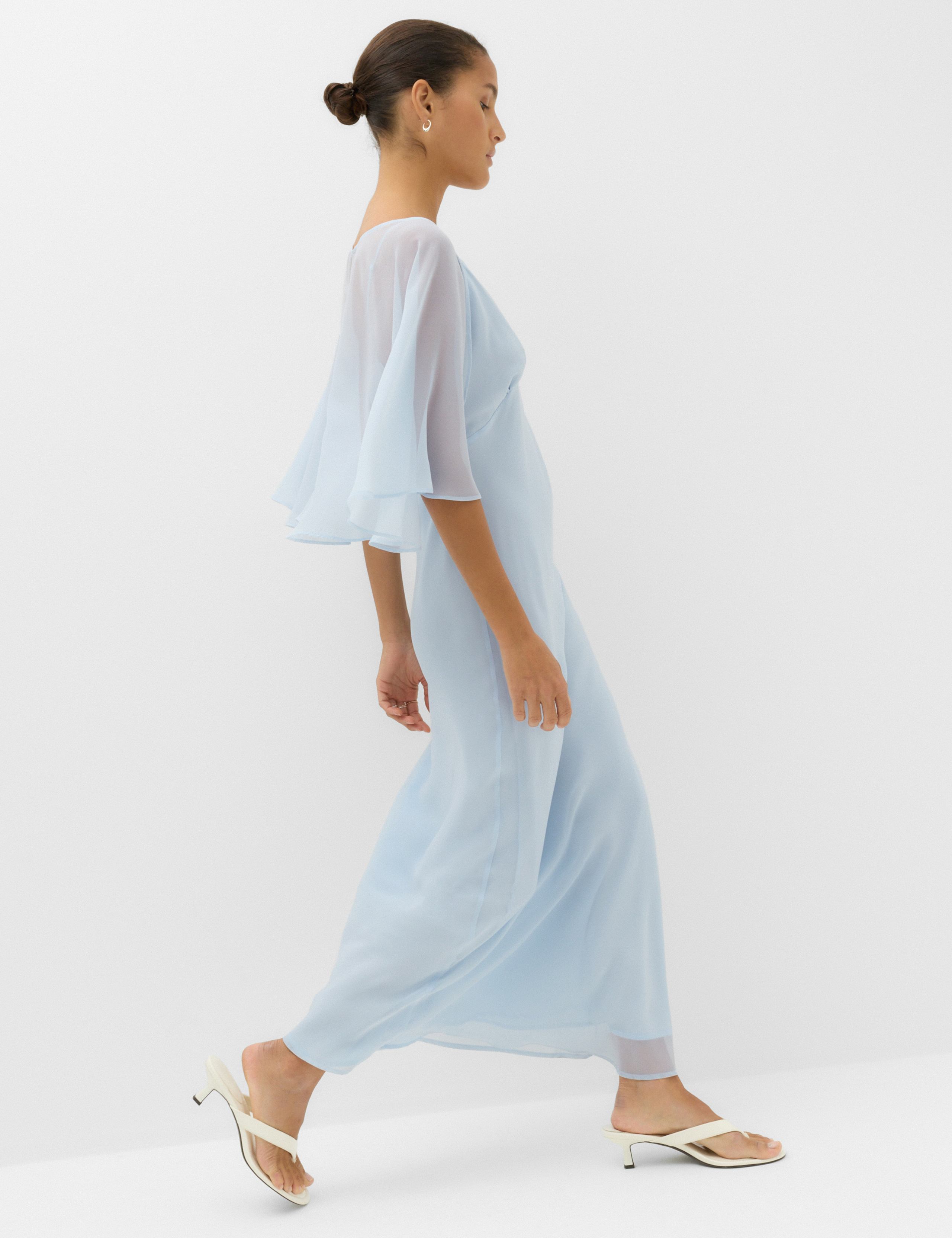 Cape V-Neck Maxi Dress 4 of 6