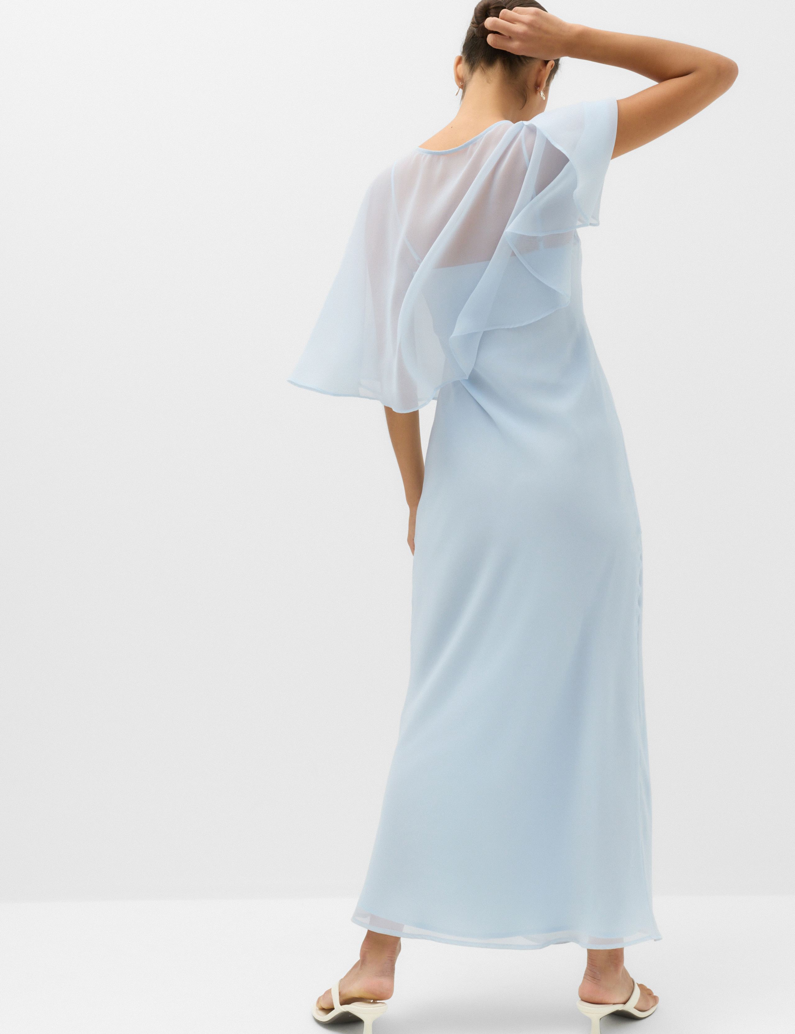 Cape V-Neck Maxi Dress 5 of 6