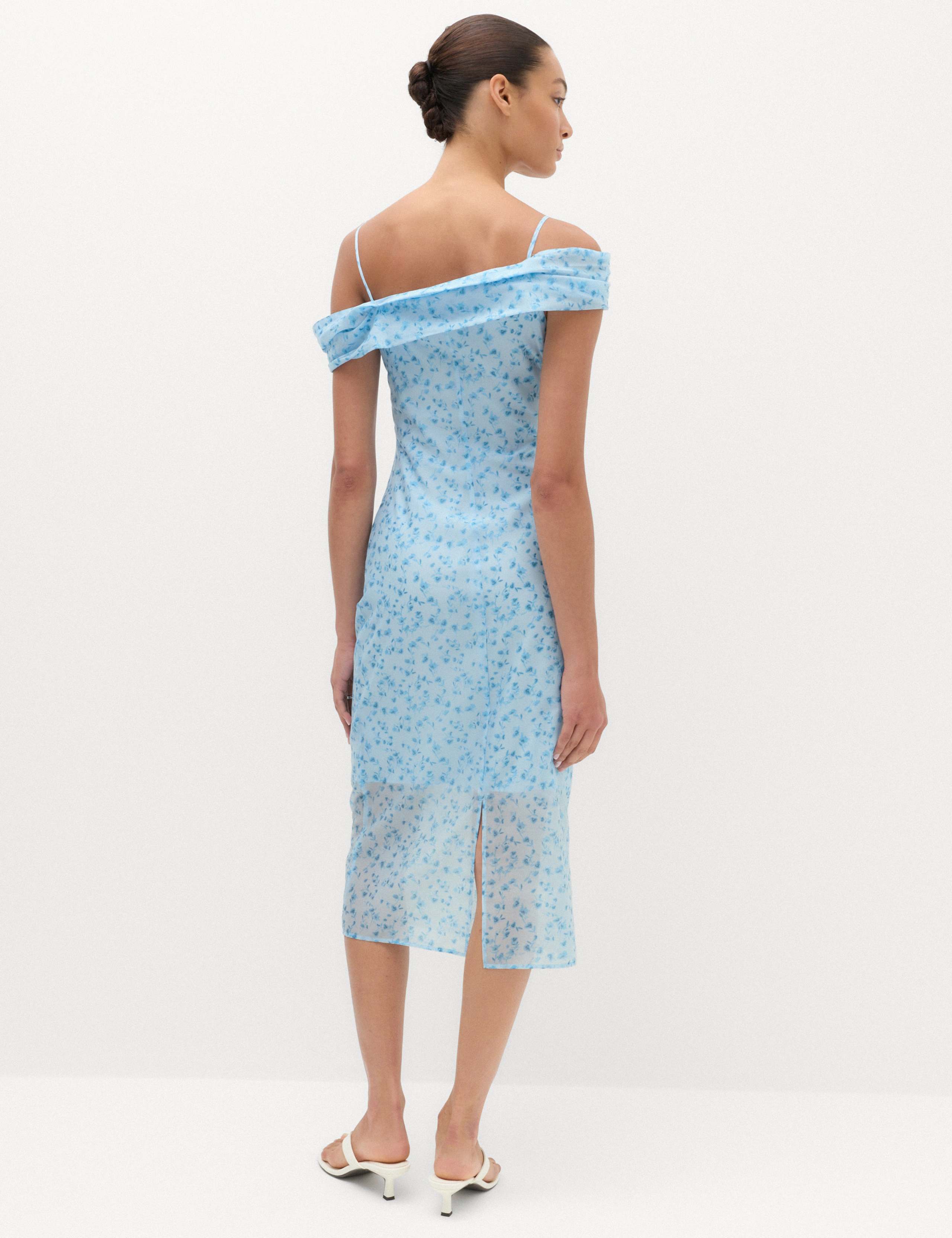 Lyocell Rich Floral Midi Dress 4 of 7
