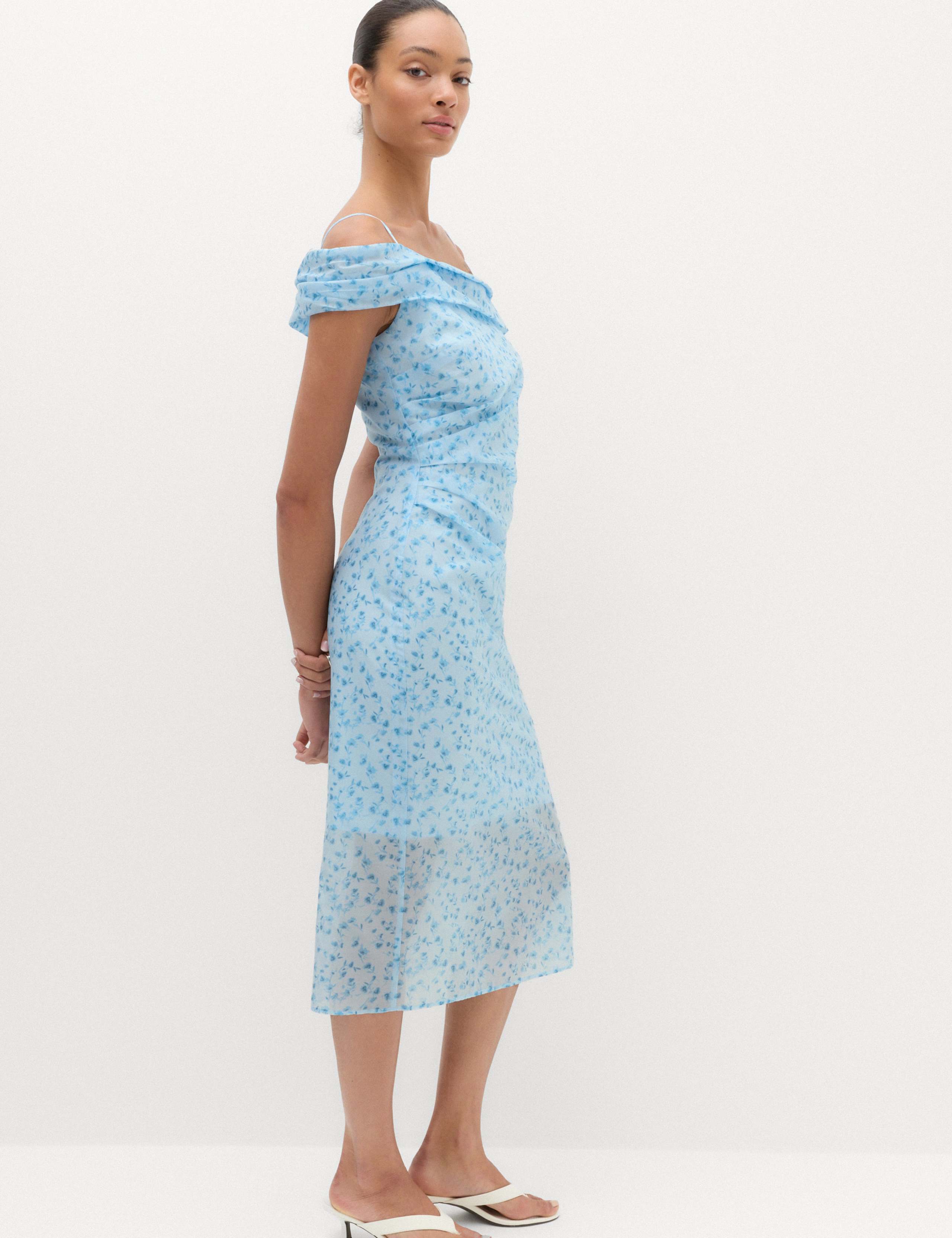 Lyocell Rich Floral Midi Dress 5 of 7