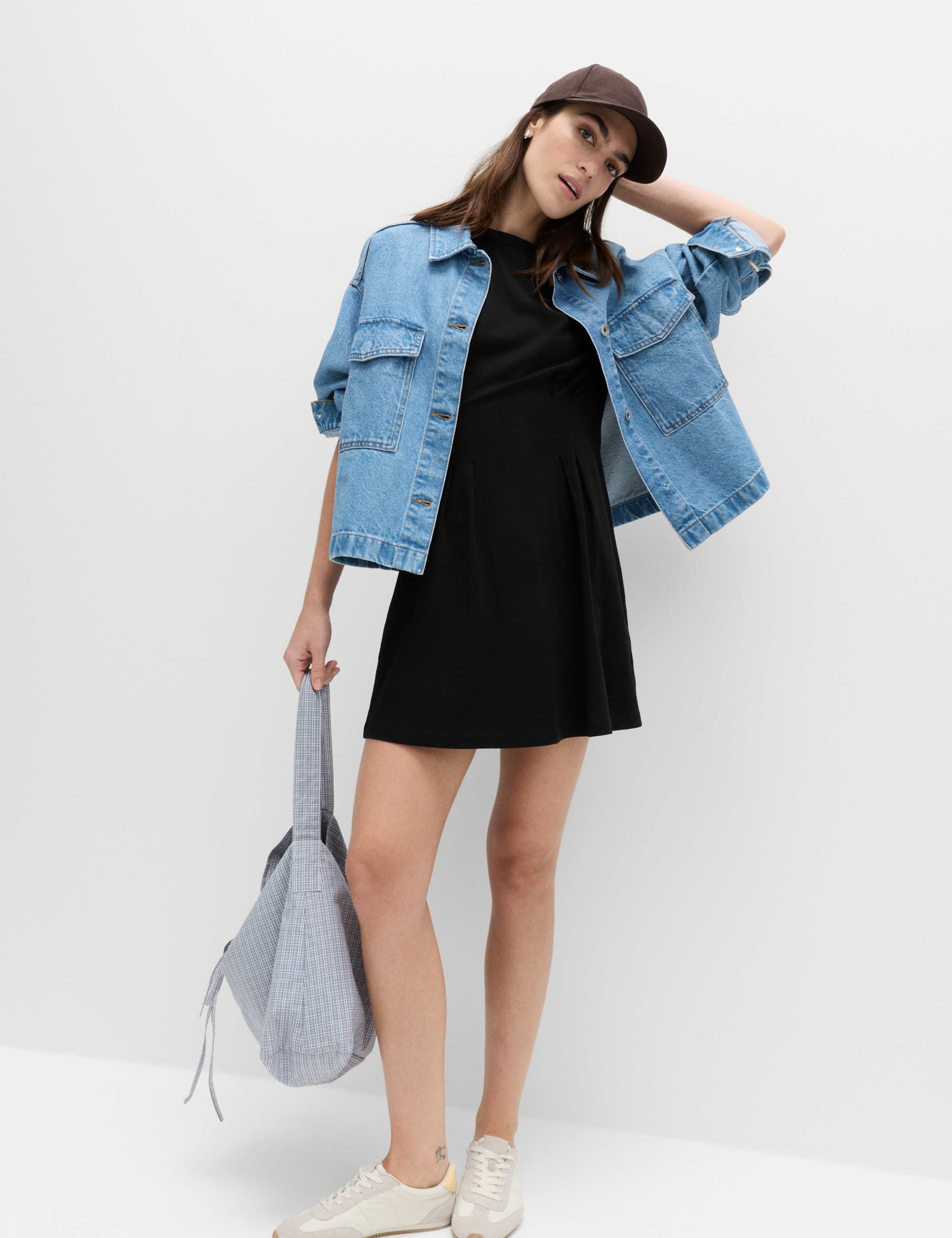 Pure Cotton Waisted Mini T-Shirt Dress 5 of 6