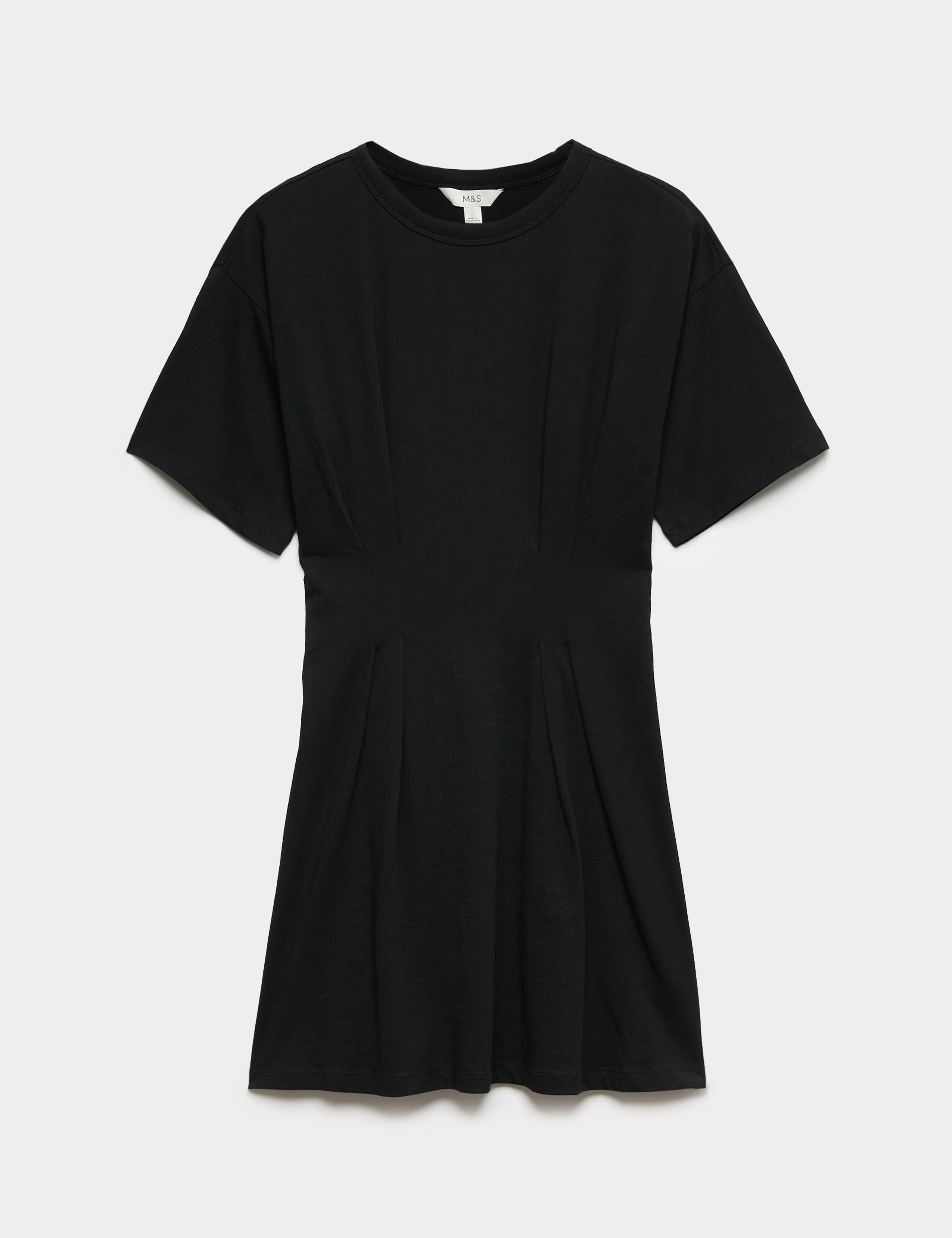 Pure Cotton Waisted Mini T-Shirt Dress 2 of 6