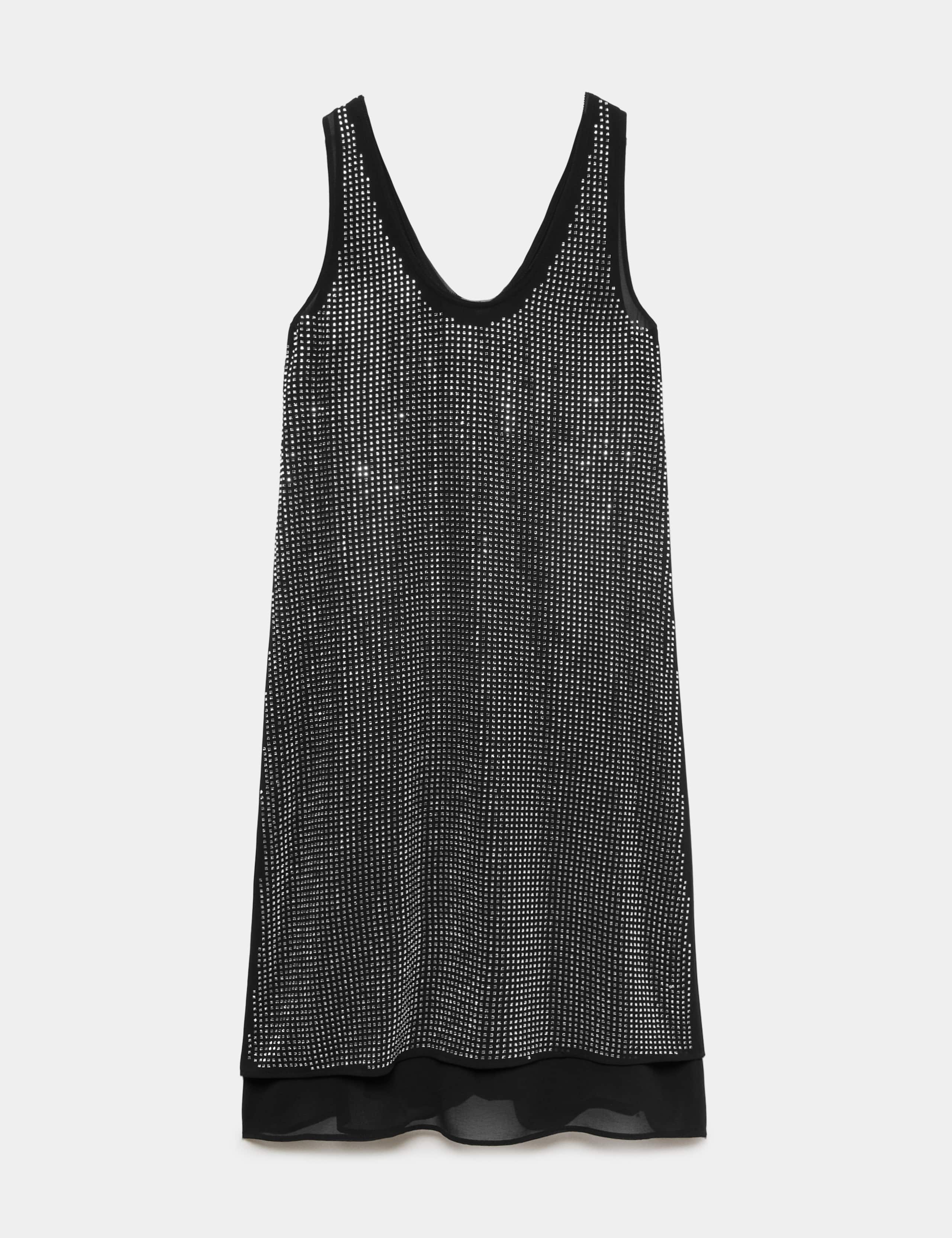 Embellished Scoop Neck Shift Midi Dress 2 of 6