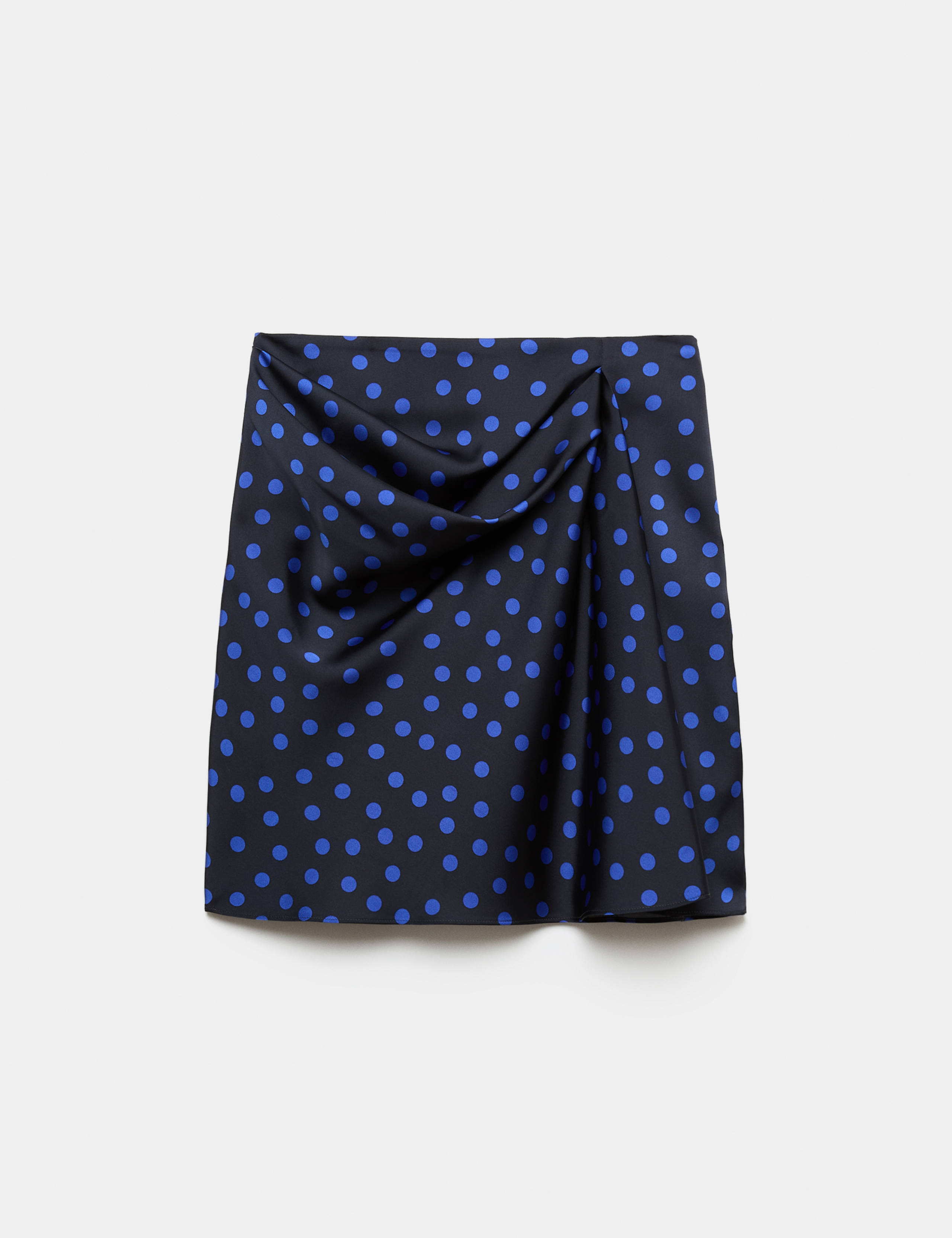 Satin Polka Dot Mini Pencil Skirt 2 of 8