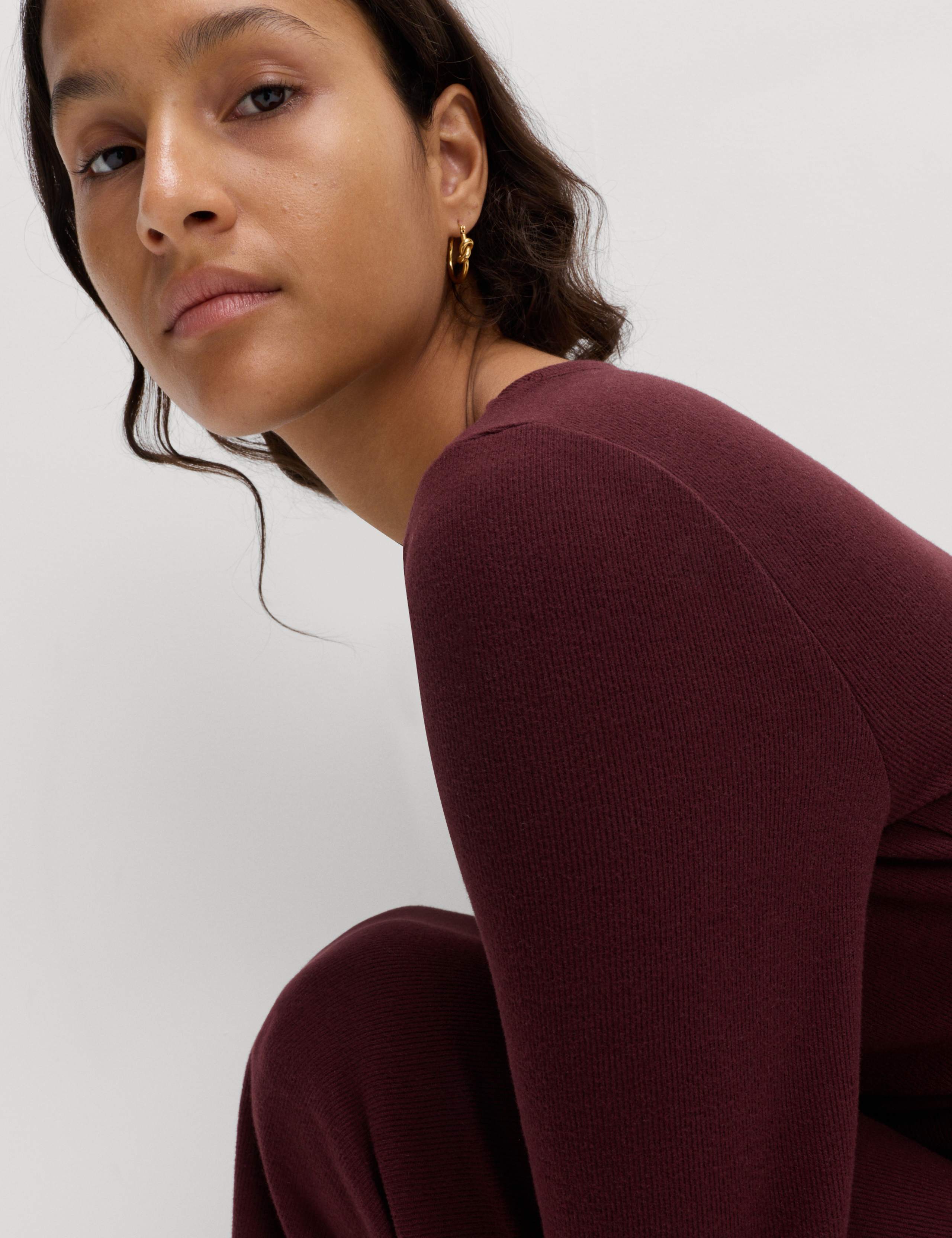 Cotton Rich Cosy Midi Column Dress 3 of 6