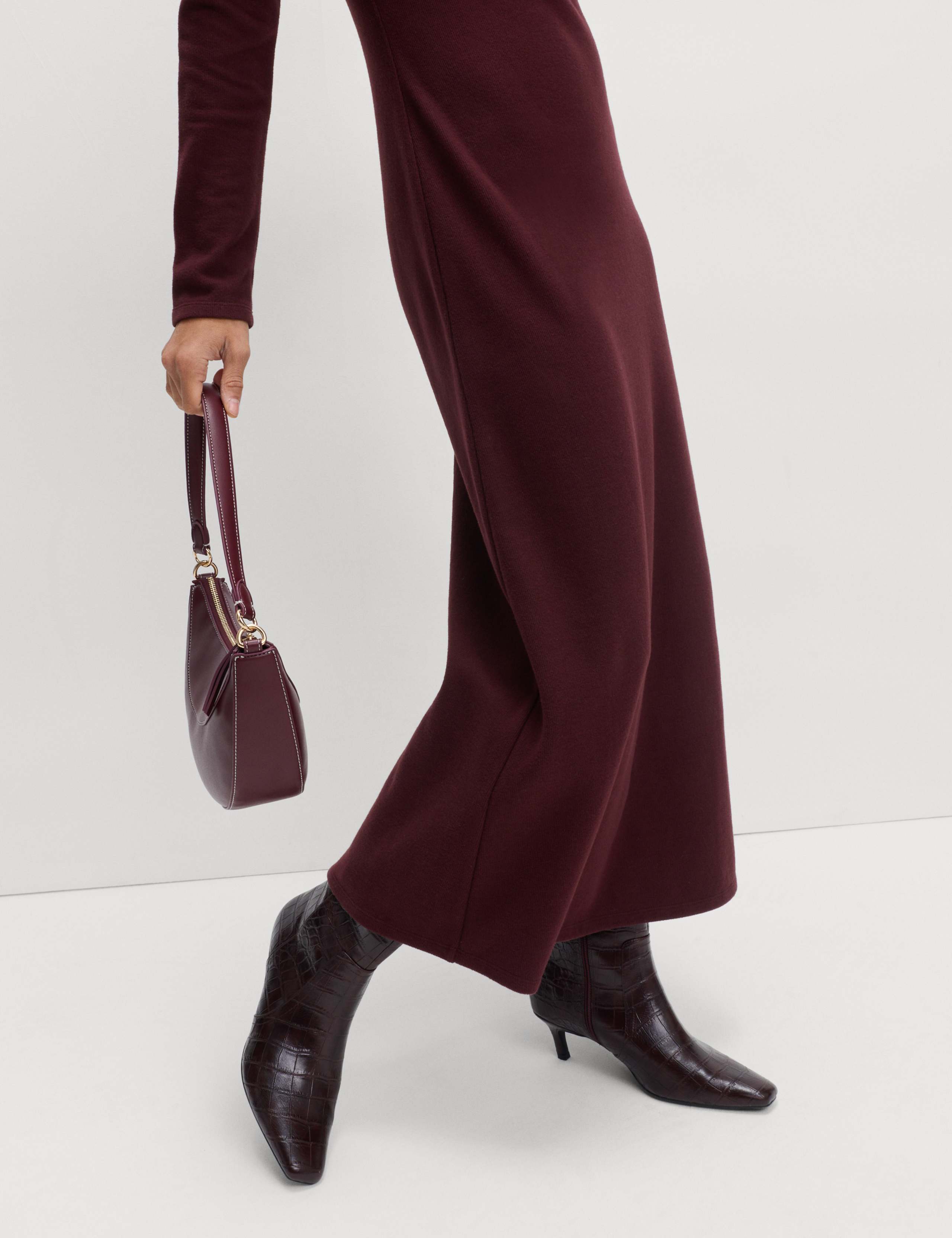 Cotton Rich Cosy Midi Column Dress 5 of 6