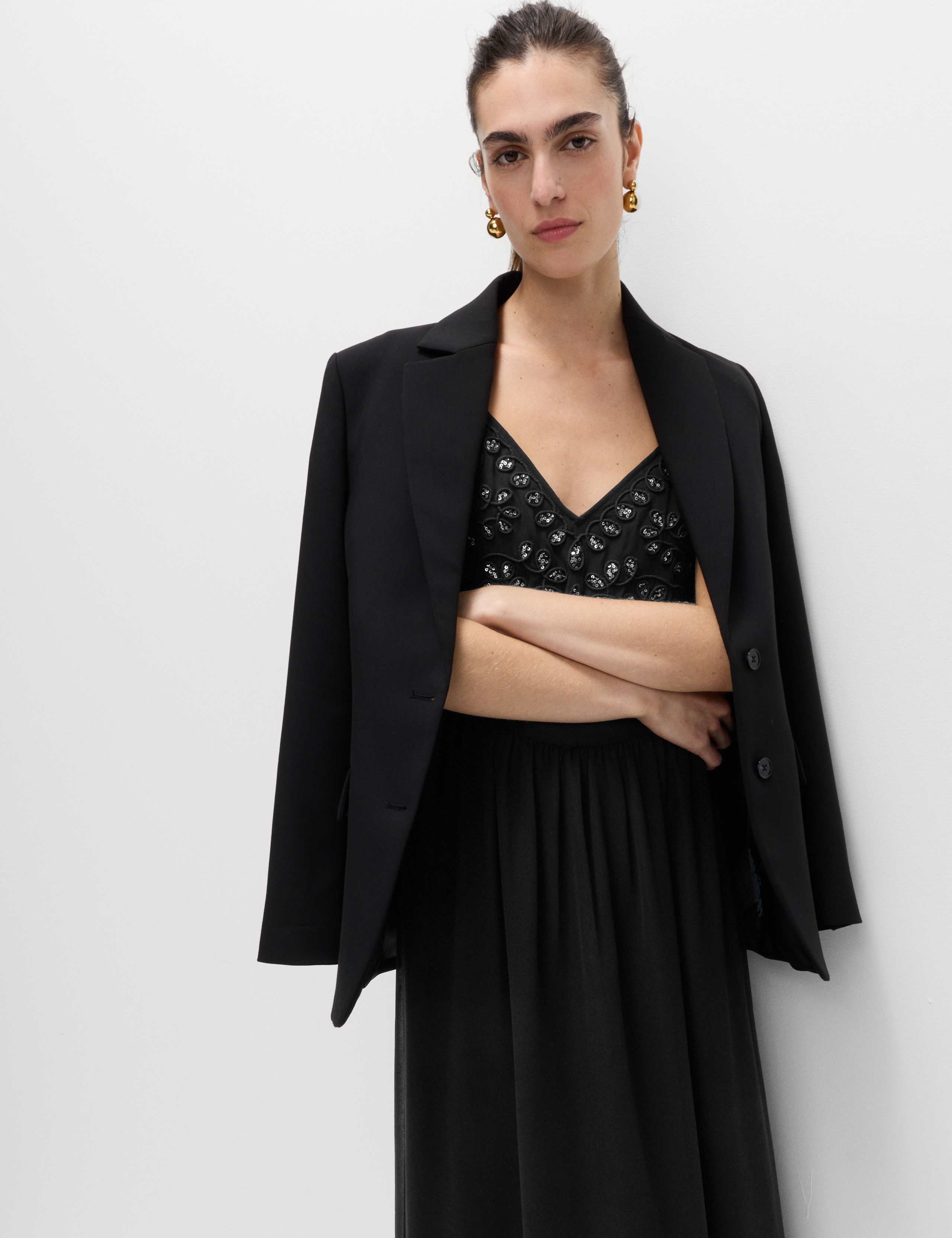 Embellished Sweetheart V-Neck Midi Cami Dress 5 of 6