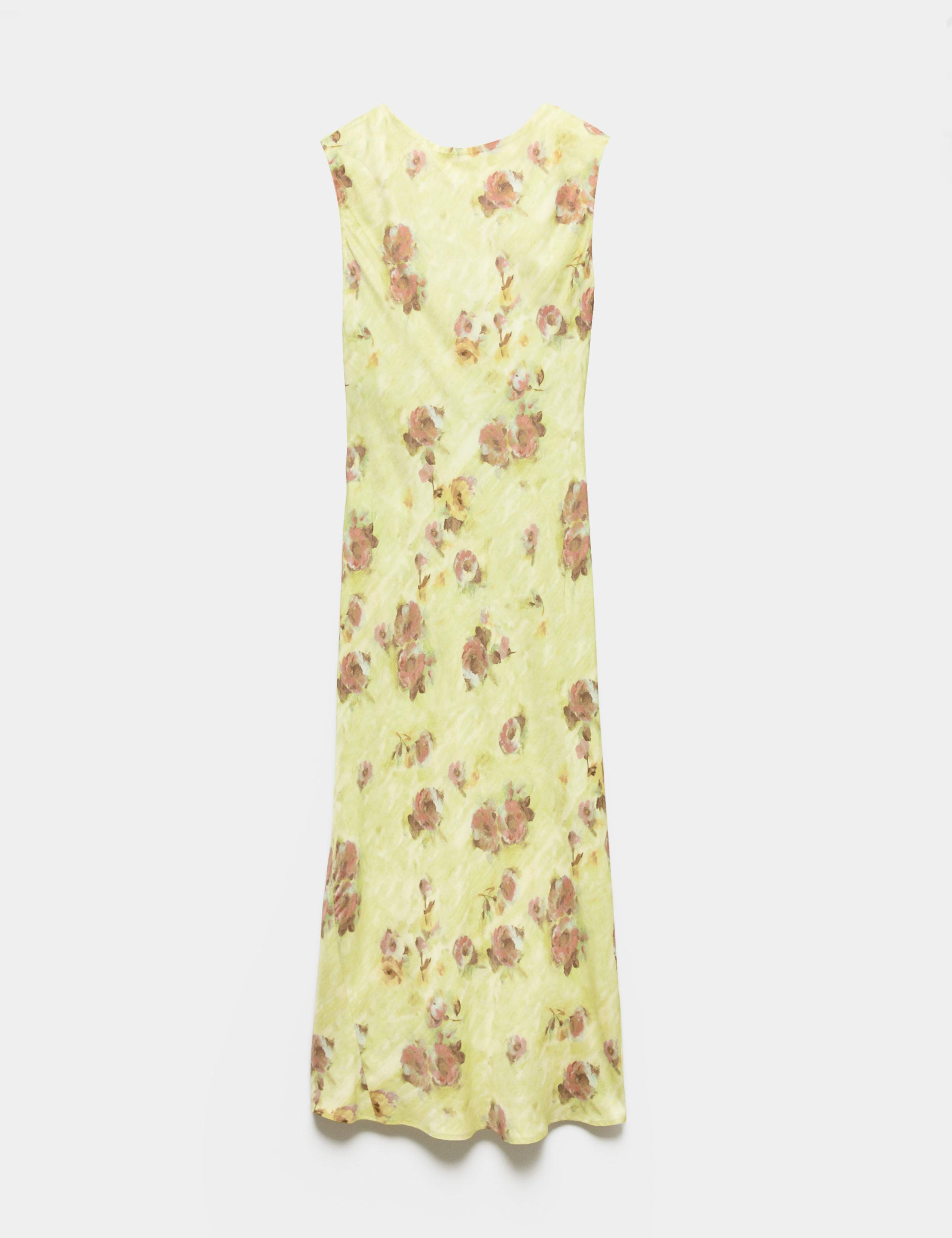 Floral Round Neck Midi Column Dress 2 of 7