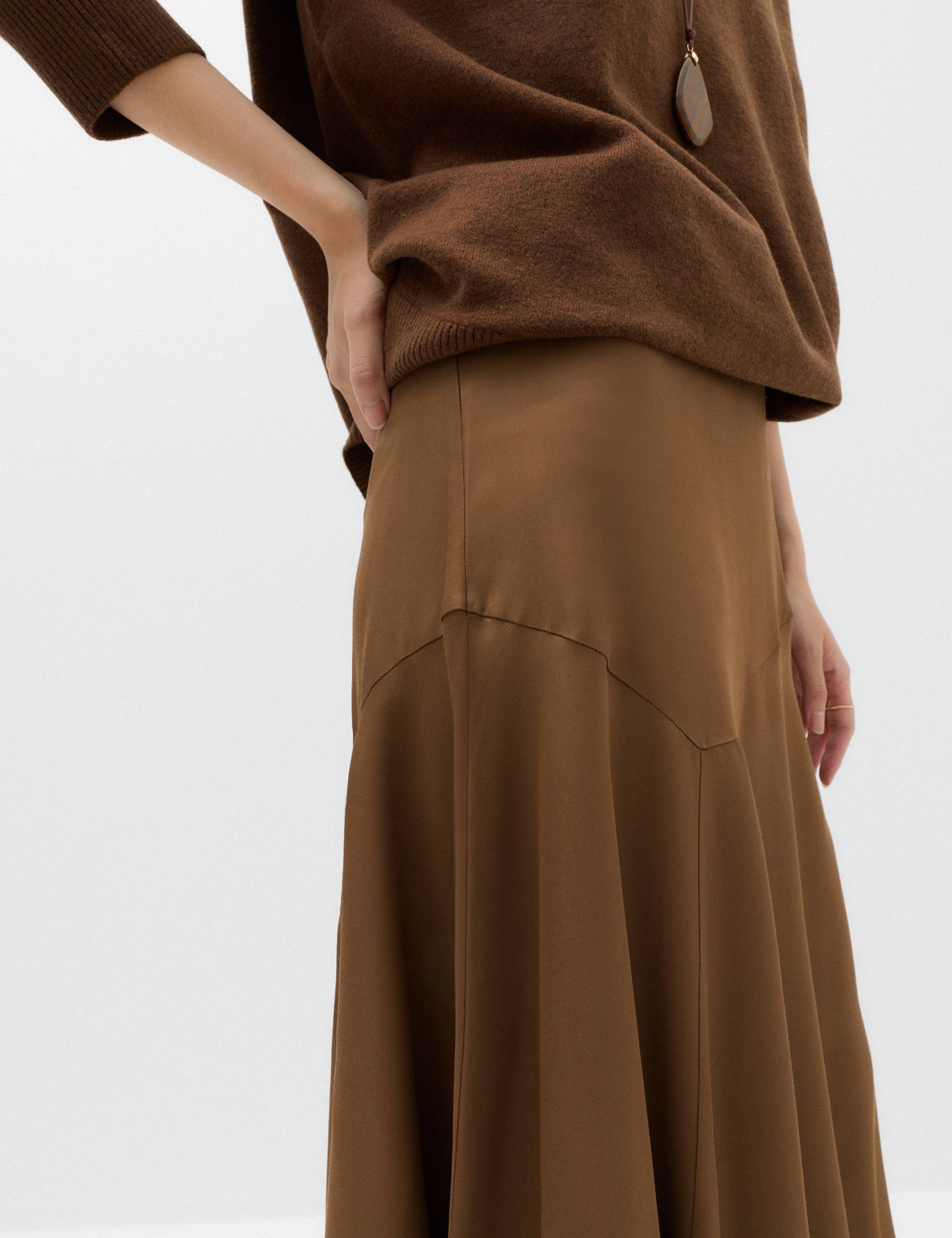 Satin Midi Asymmetric Skirt 3 of 7