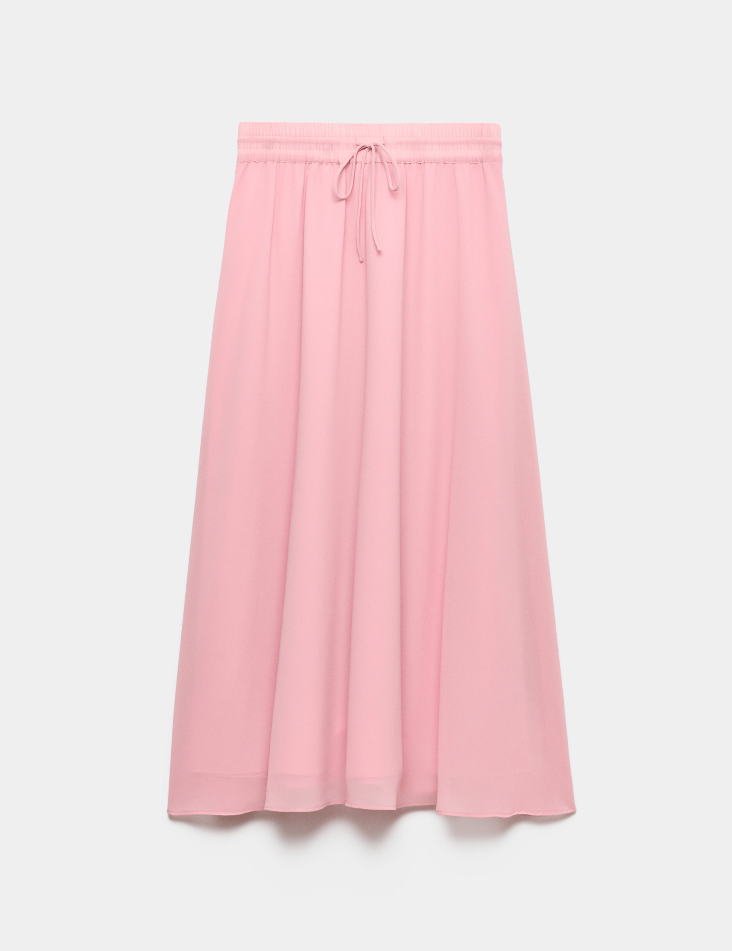 Tie Waist Midi A-Line Skirt 1 of 1
