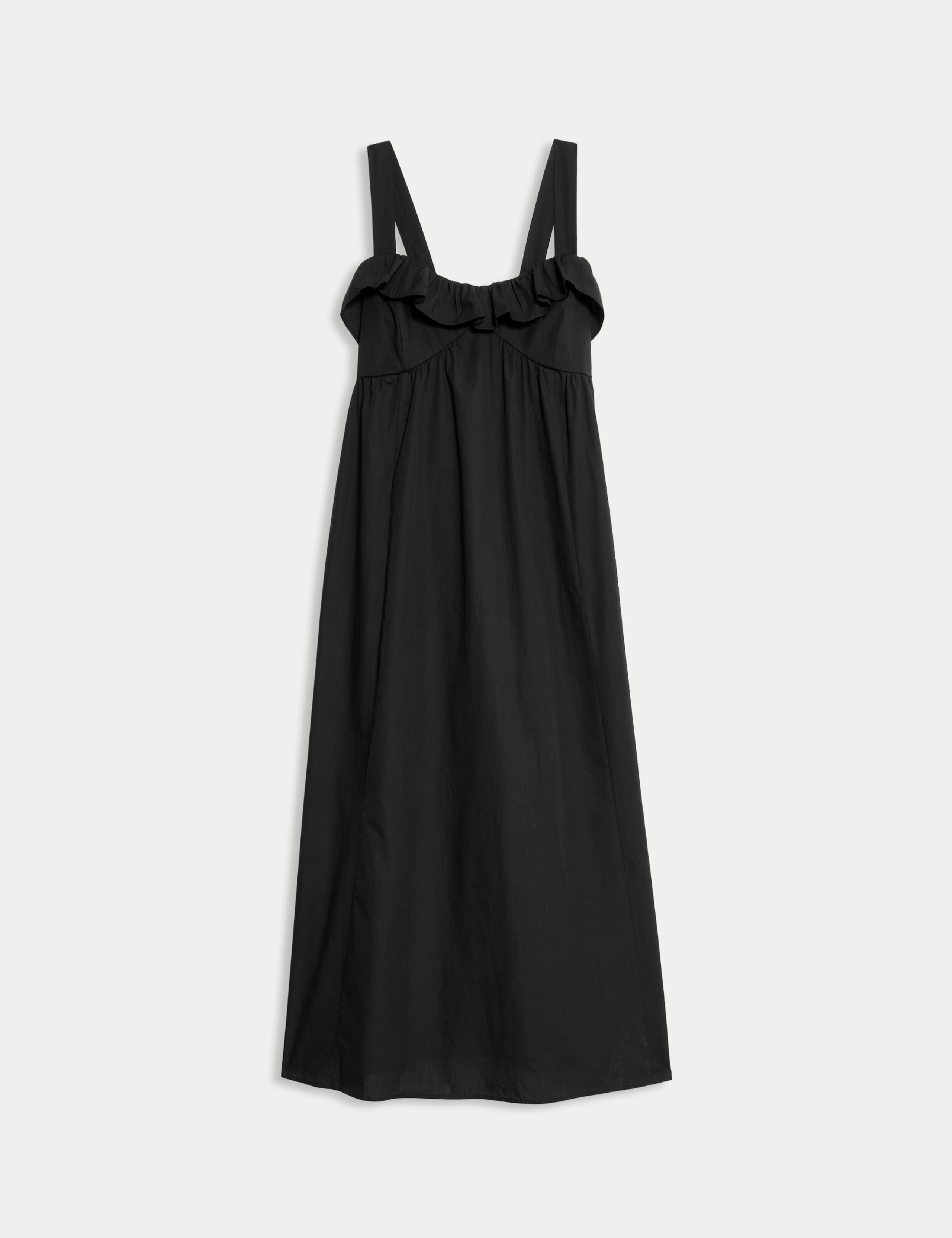 Pure Cotton Ruffle Midaxi Cami Dress 2 of 6