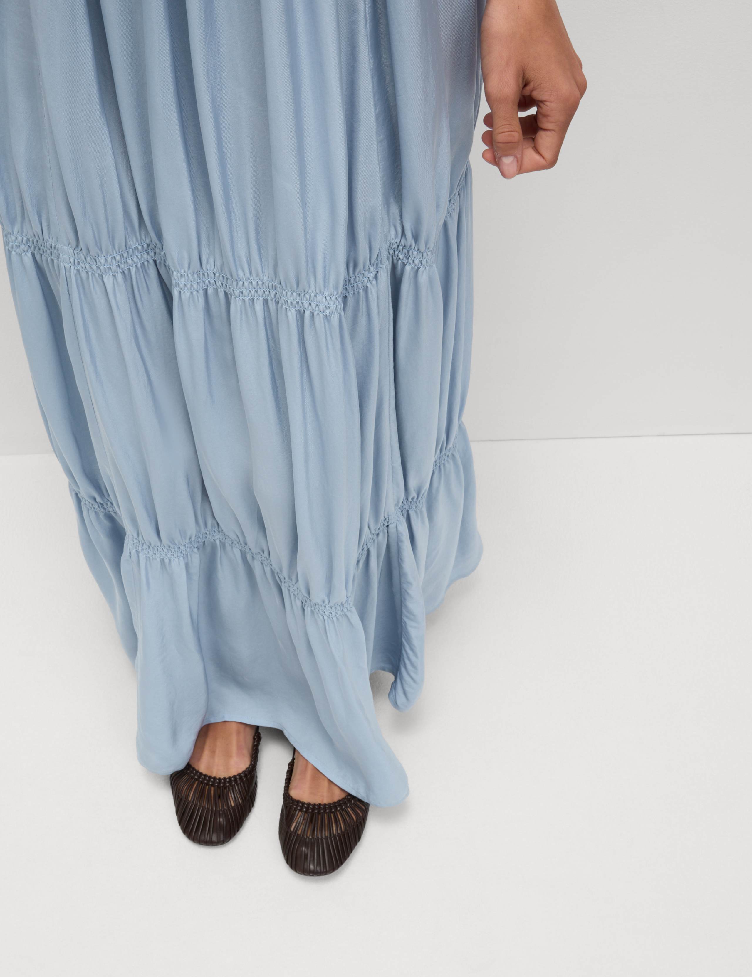 Pintuck Maxi Relaxed Tiered Cami Dress 6 of 7