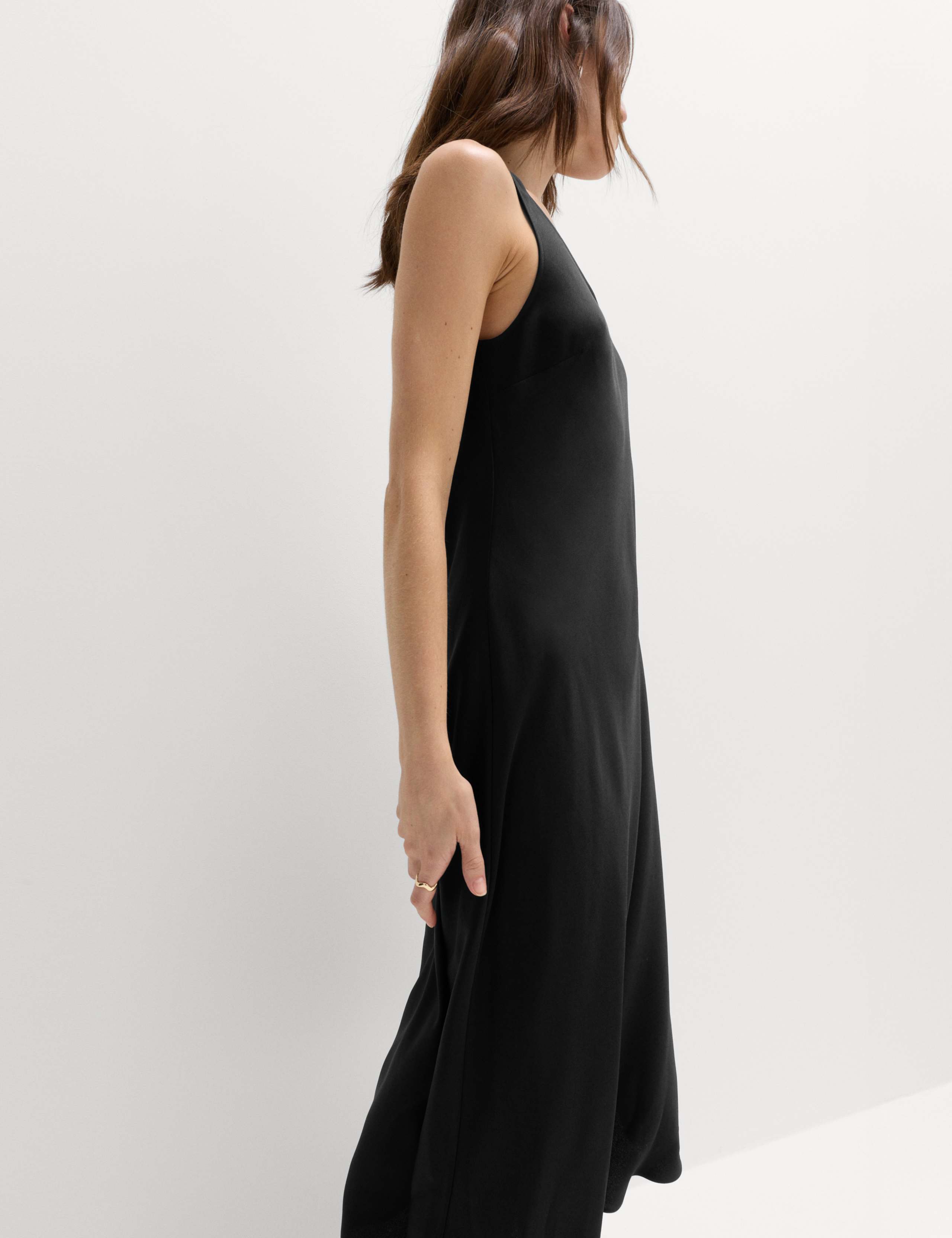 Built Up Satin Midi Column Dress 6 of 6