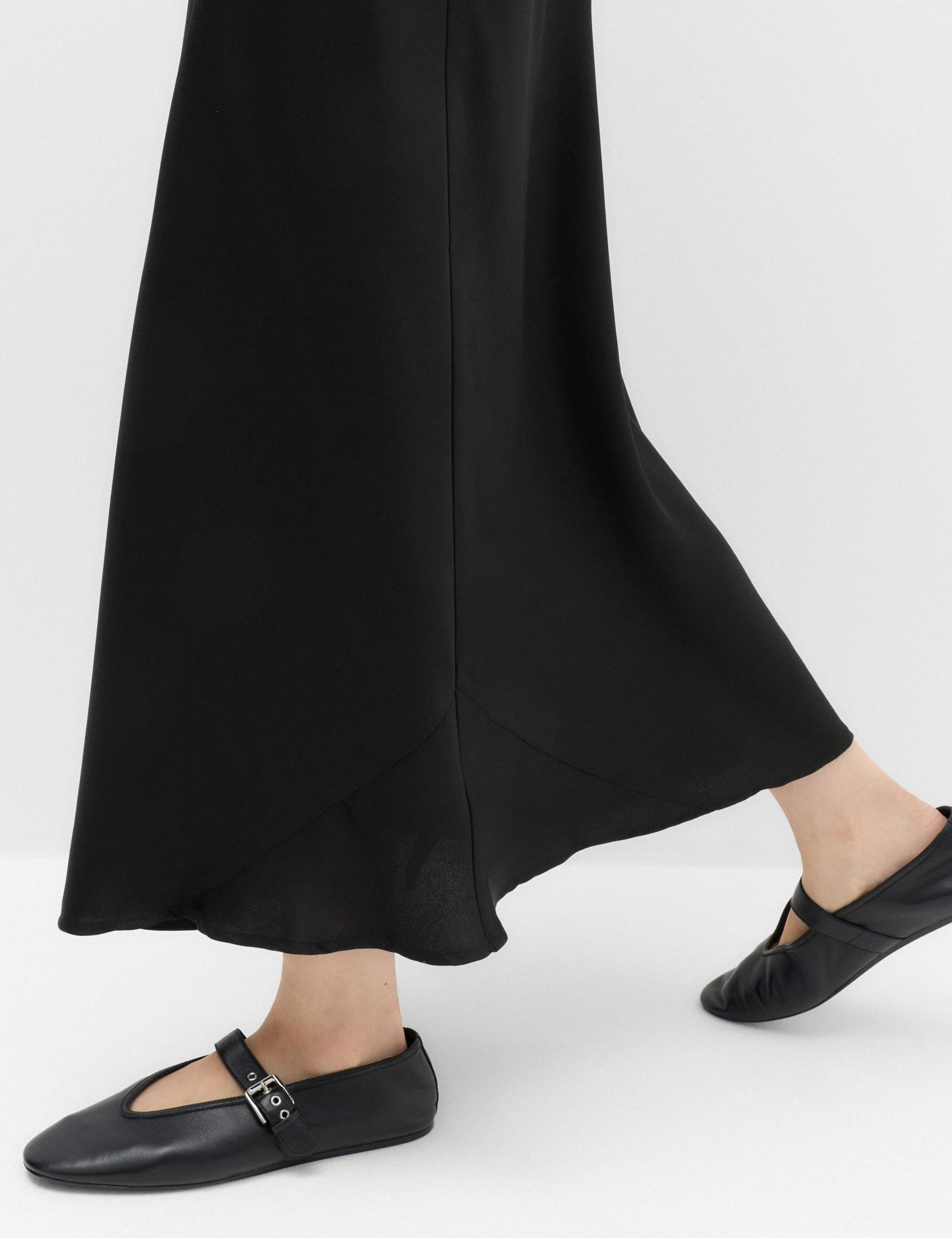 Satin Midi Slip Skirt 5 of 6