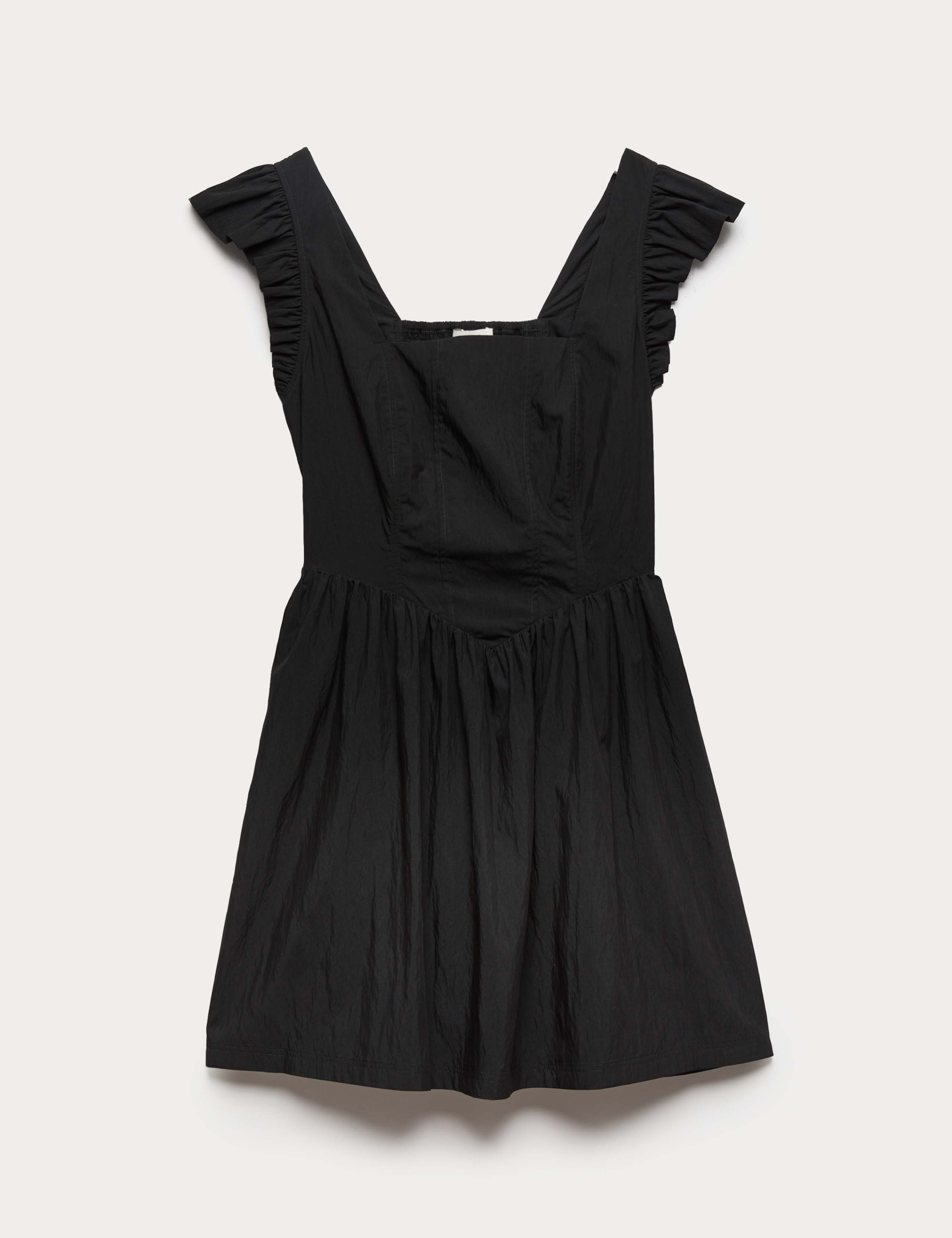 Frill Detail Square Neck Mini Skater Dress 2 of 6