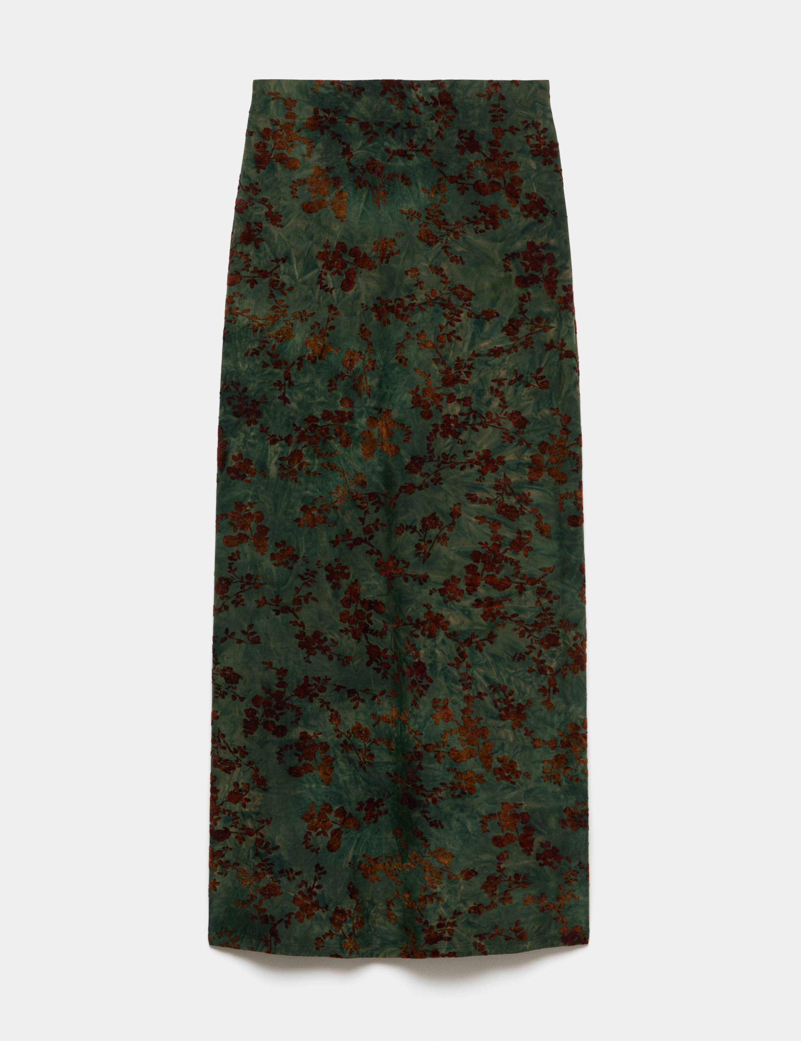Floral Midaxi Column Skirt With Stretch 2 of 5