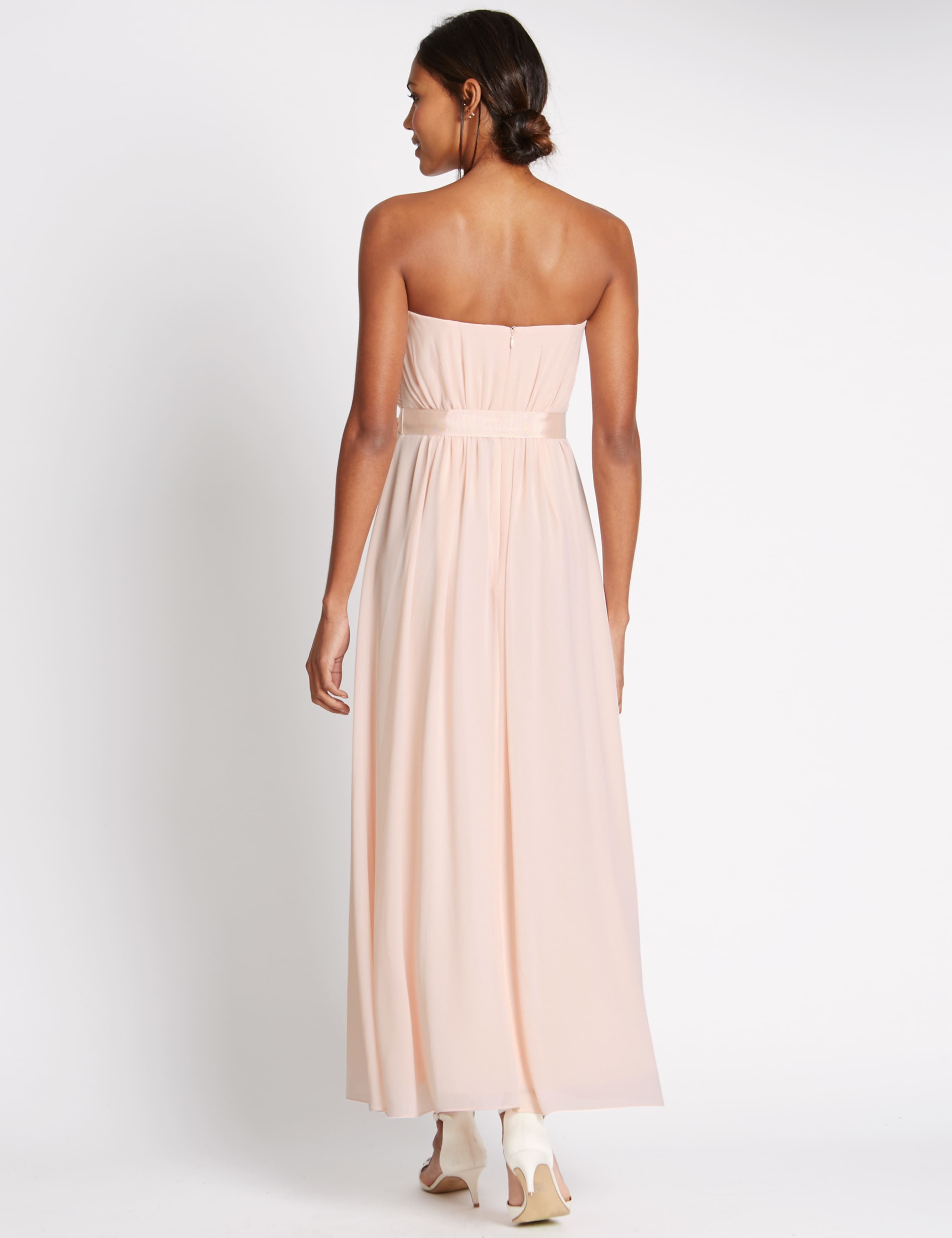 Detachable Straps Pleated Maxi Dress 4 of 6