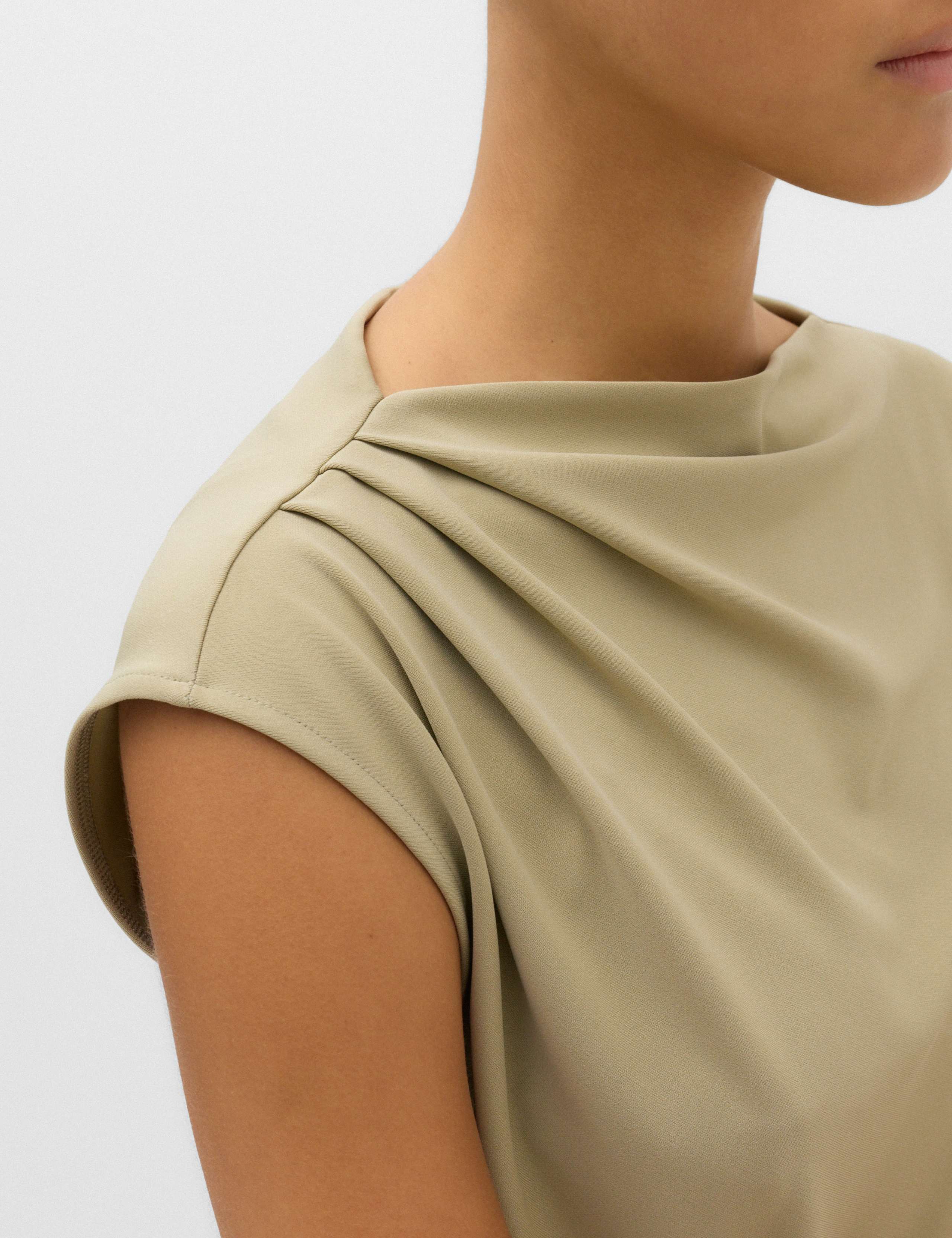 Jersey Tie Waist Midi Waisted Dress 3 of 7