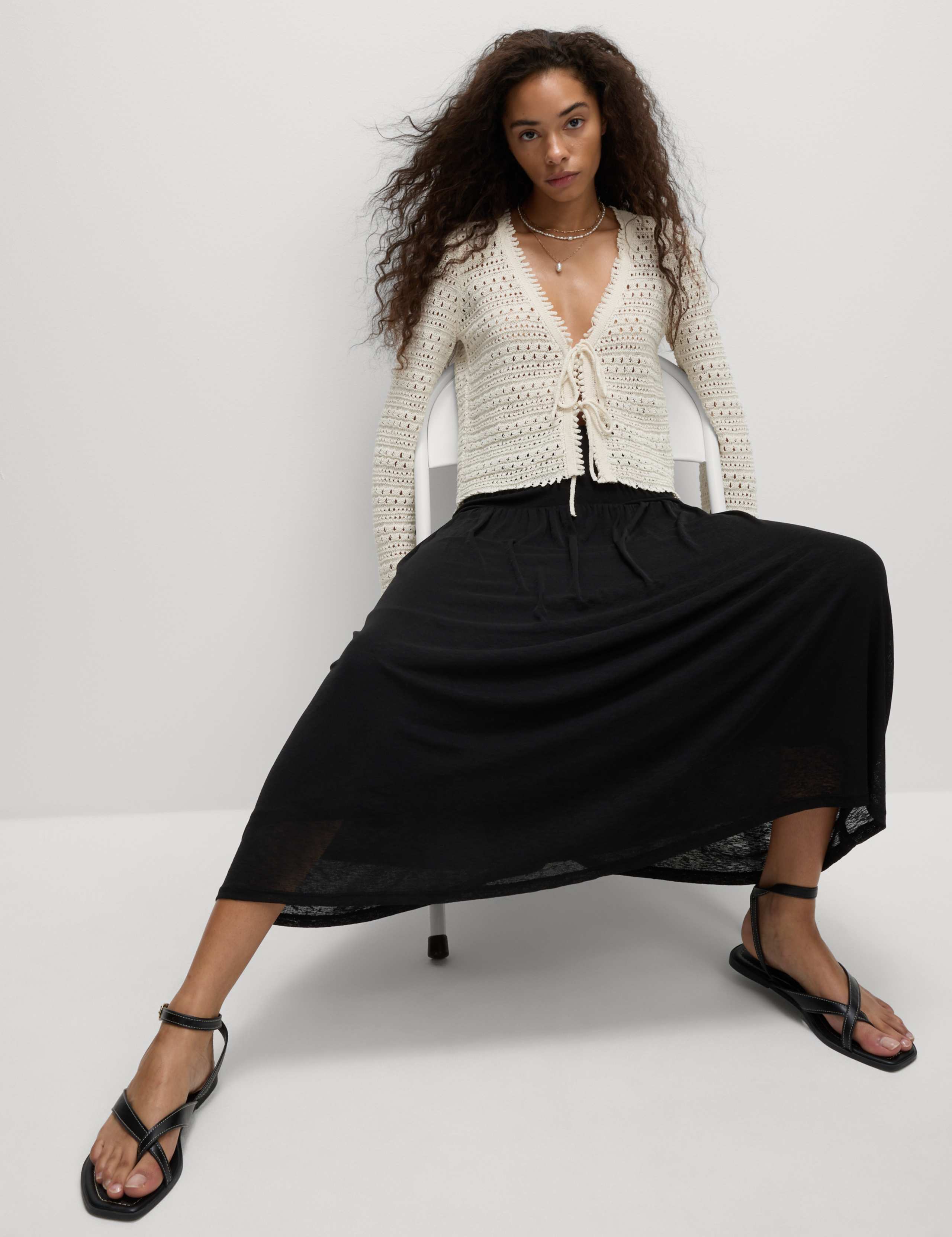 Mesh Midi Circle Skirt 4 of 4