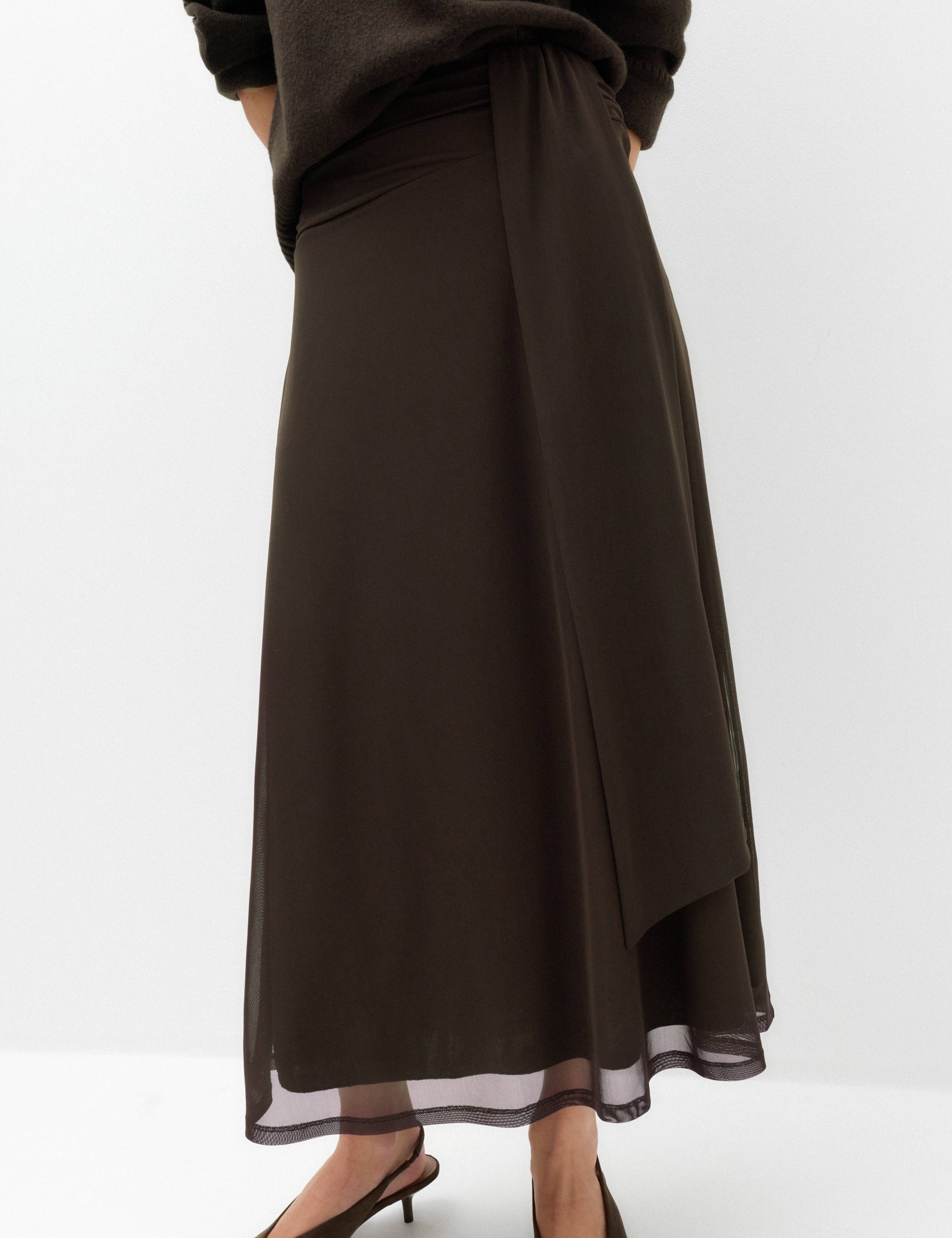 Mesh Midi A Line Skirt 3 of 6
