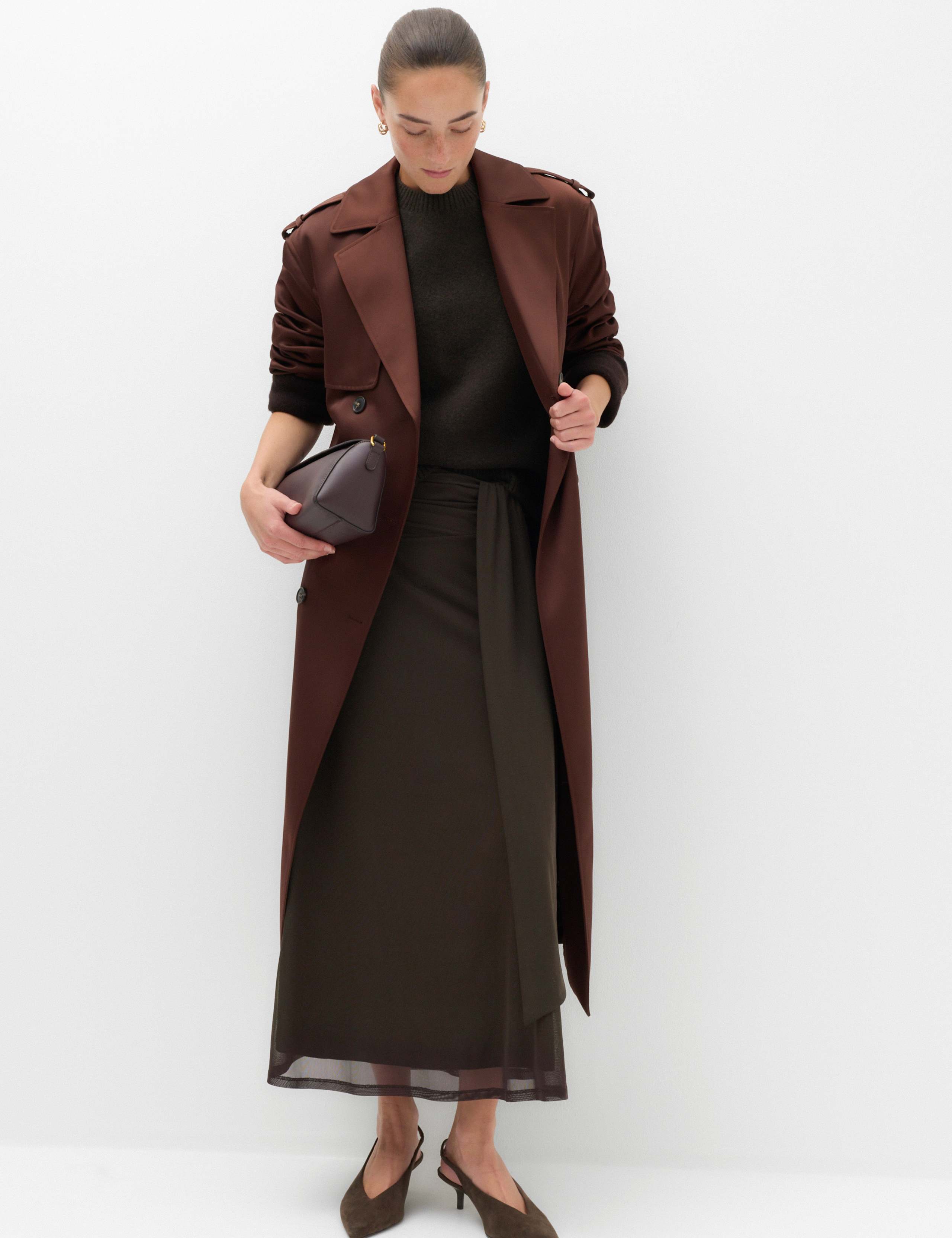 Mesh Midi A Line Skirt 6 of 6