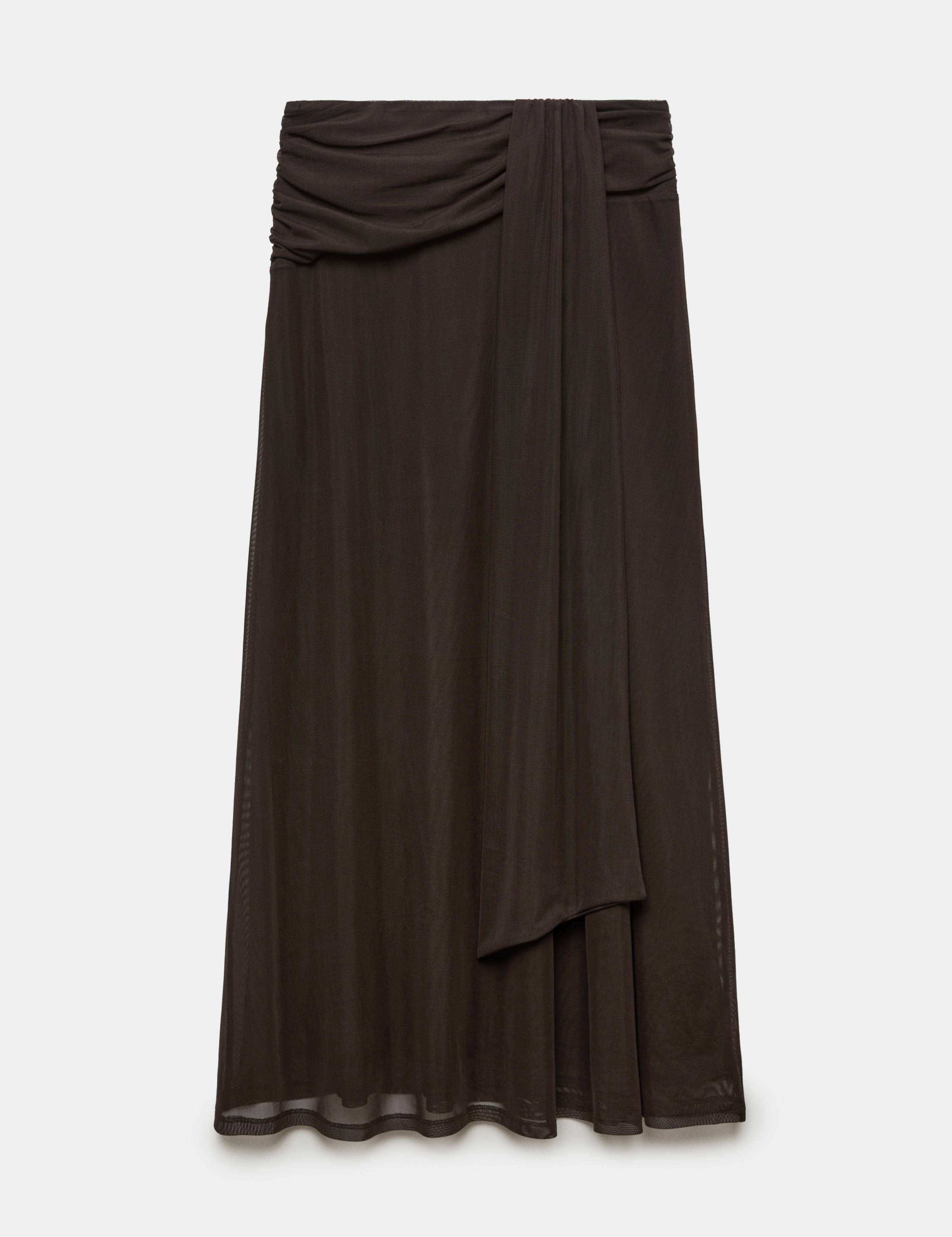 Mesh Midi A Line Skirt 2 of 6