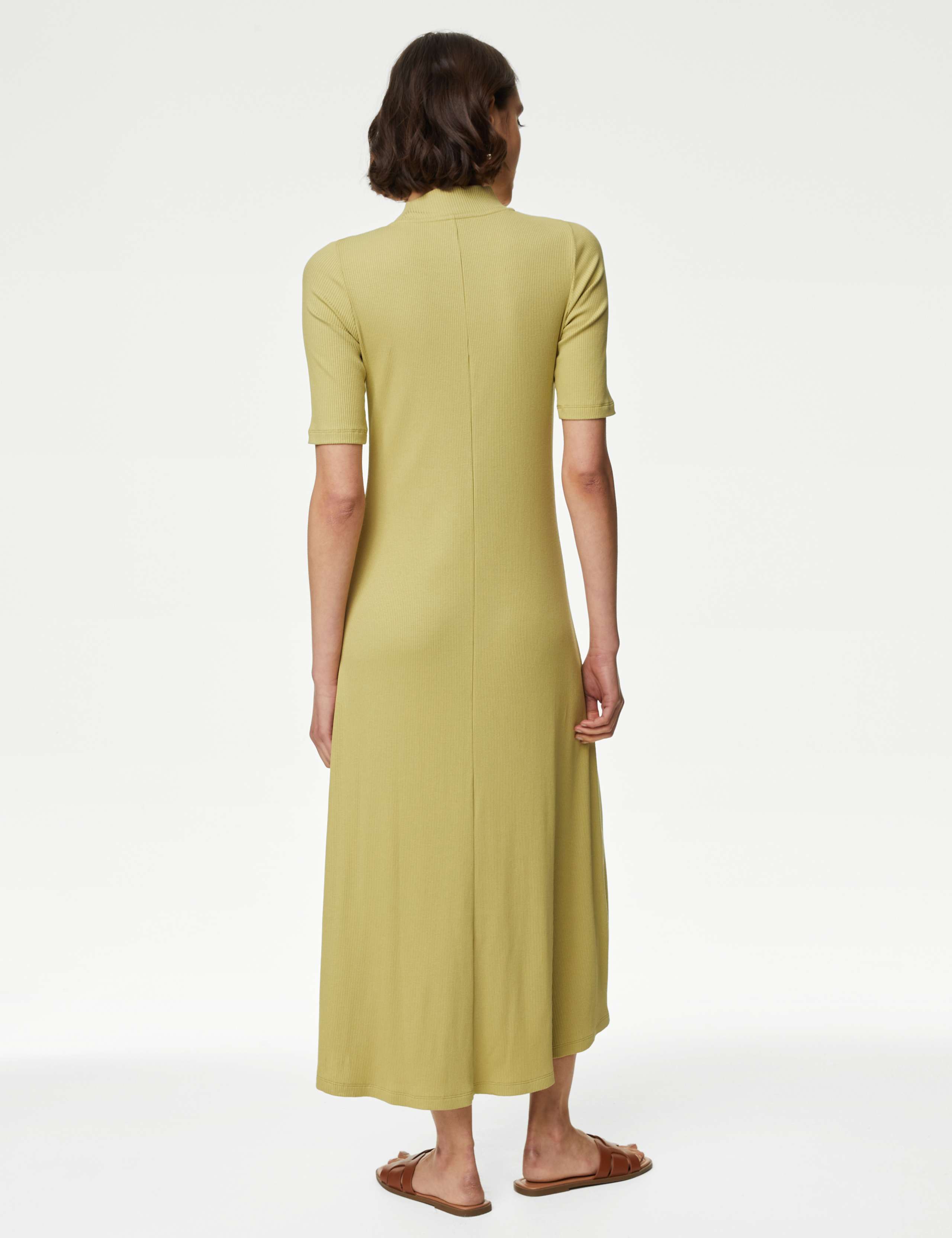 Jersey Funnel Neck Maxi Column Dress 5 of 5