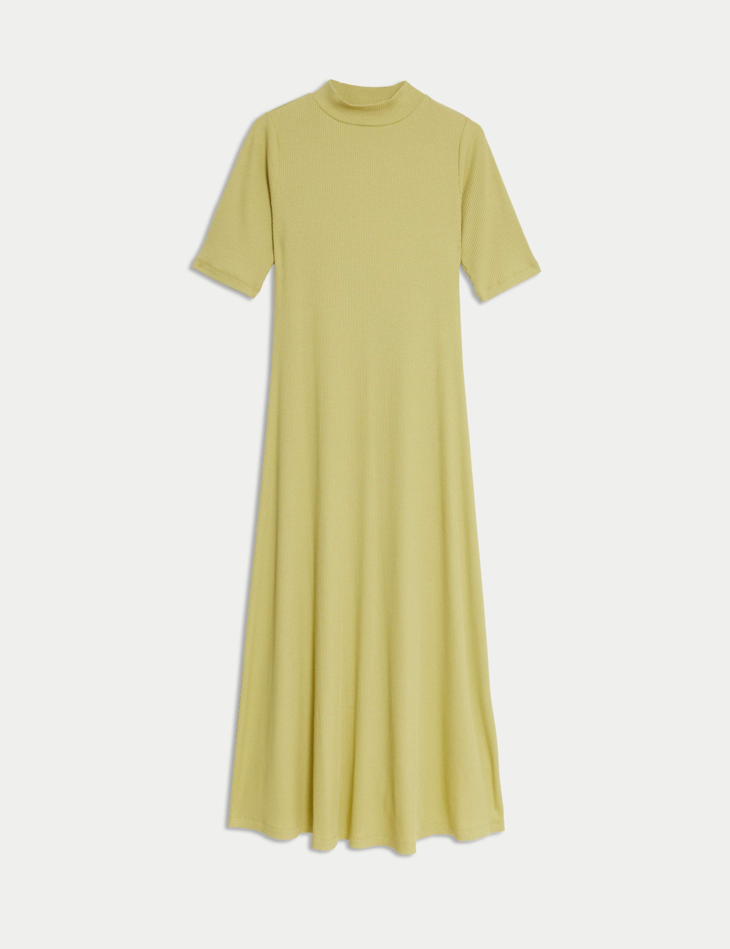 Jersey Funnel Neck Maxi Column Dress 2 of 5