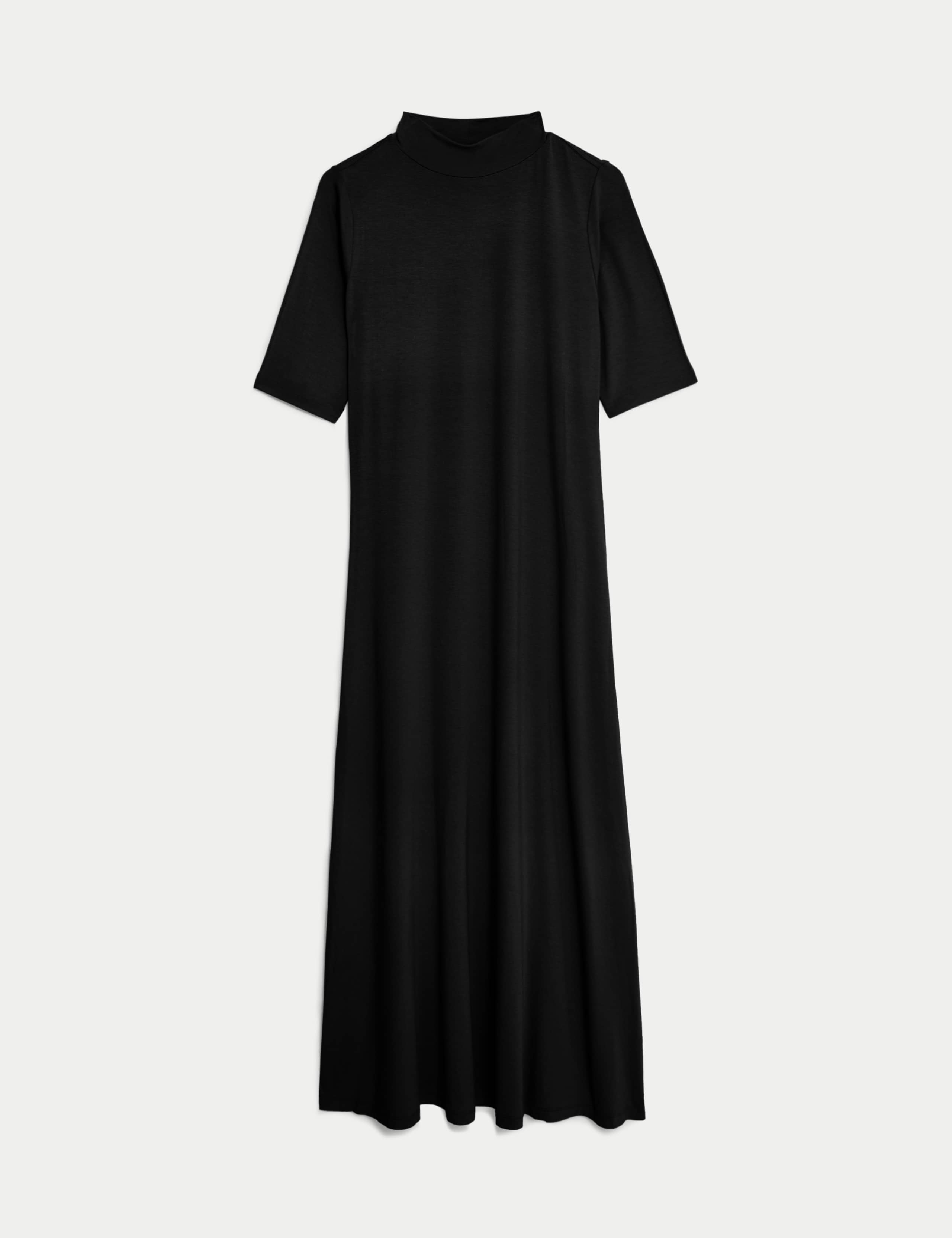 Jersey Funnel Neck Maxi Column Dress 2 of 5