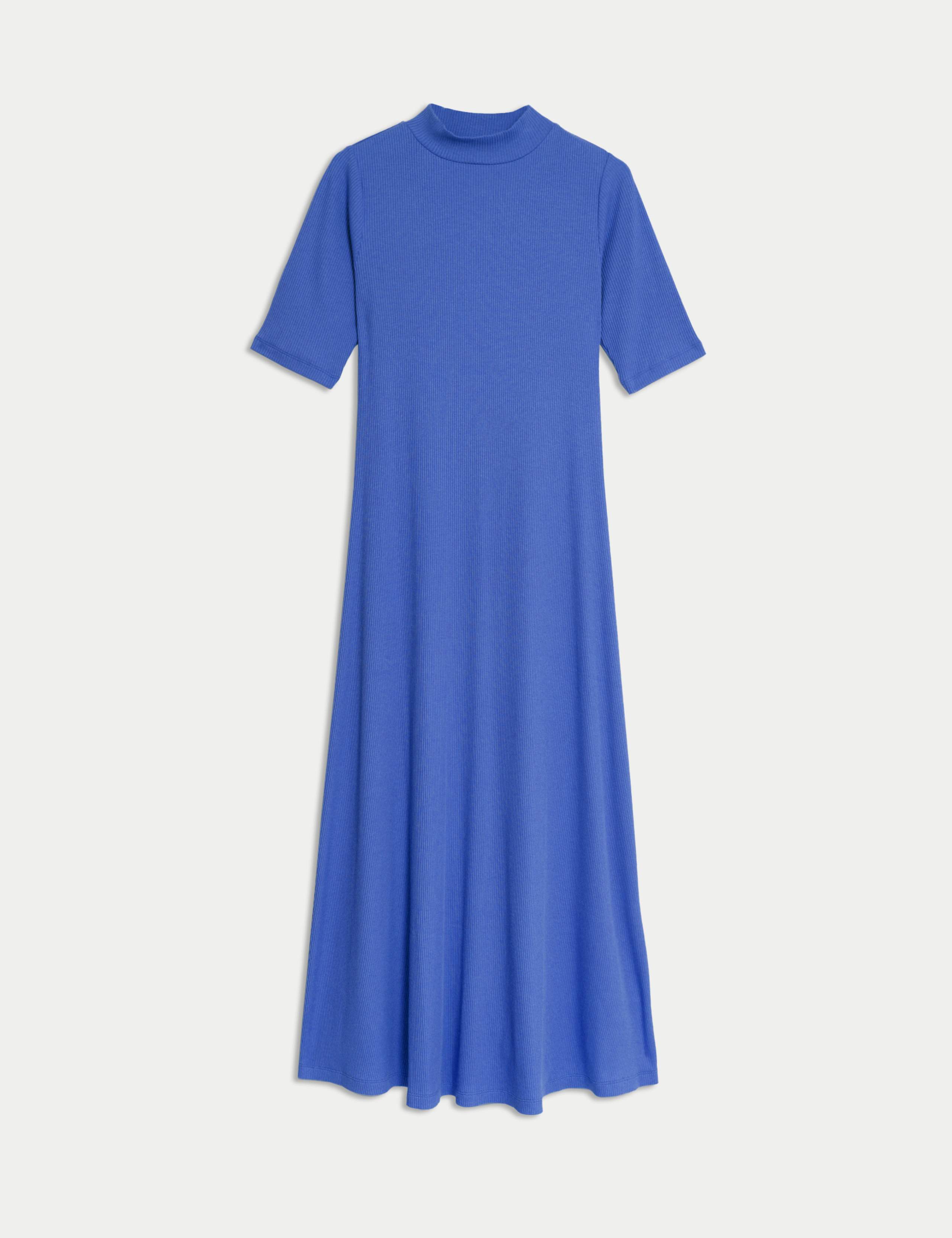 Jersey Funnel Neck Maxi Column Dress 2 of 4