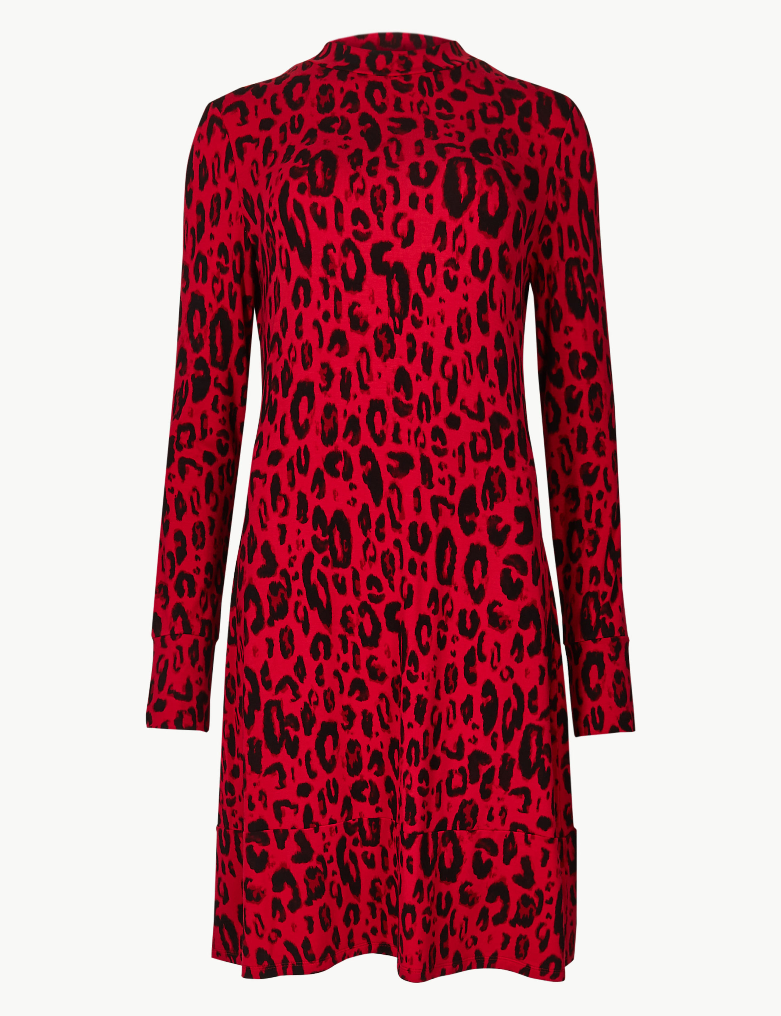 Jersey Animal Print Swing Mini Dress 2 of 5